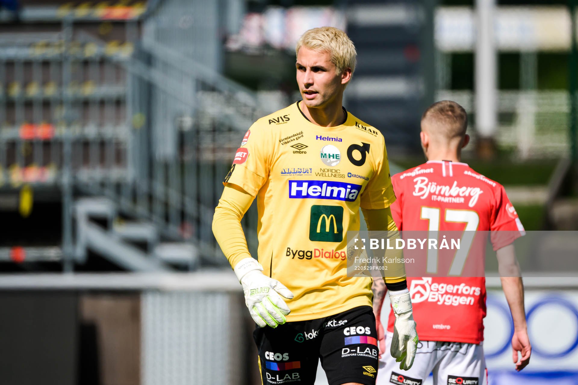 Degerfors målvakt Alfie Malik Whiteman