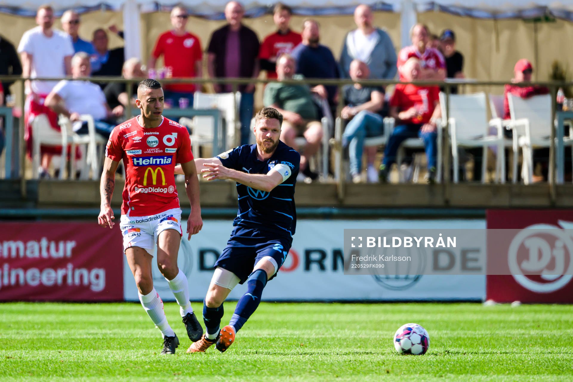 Degerfors Nikola Djurdjic och Malmö FFs Lasse Nielsen