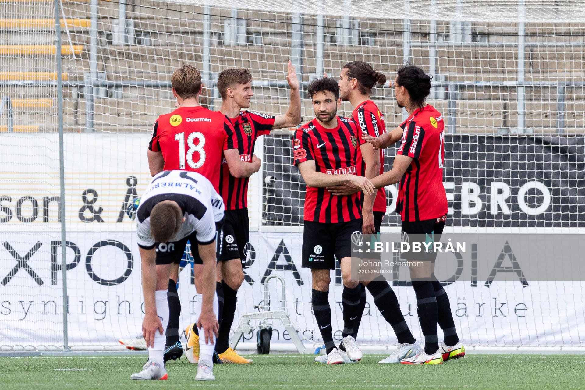 Brommapojkarnas Nikola Vasic jublar
