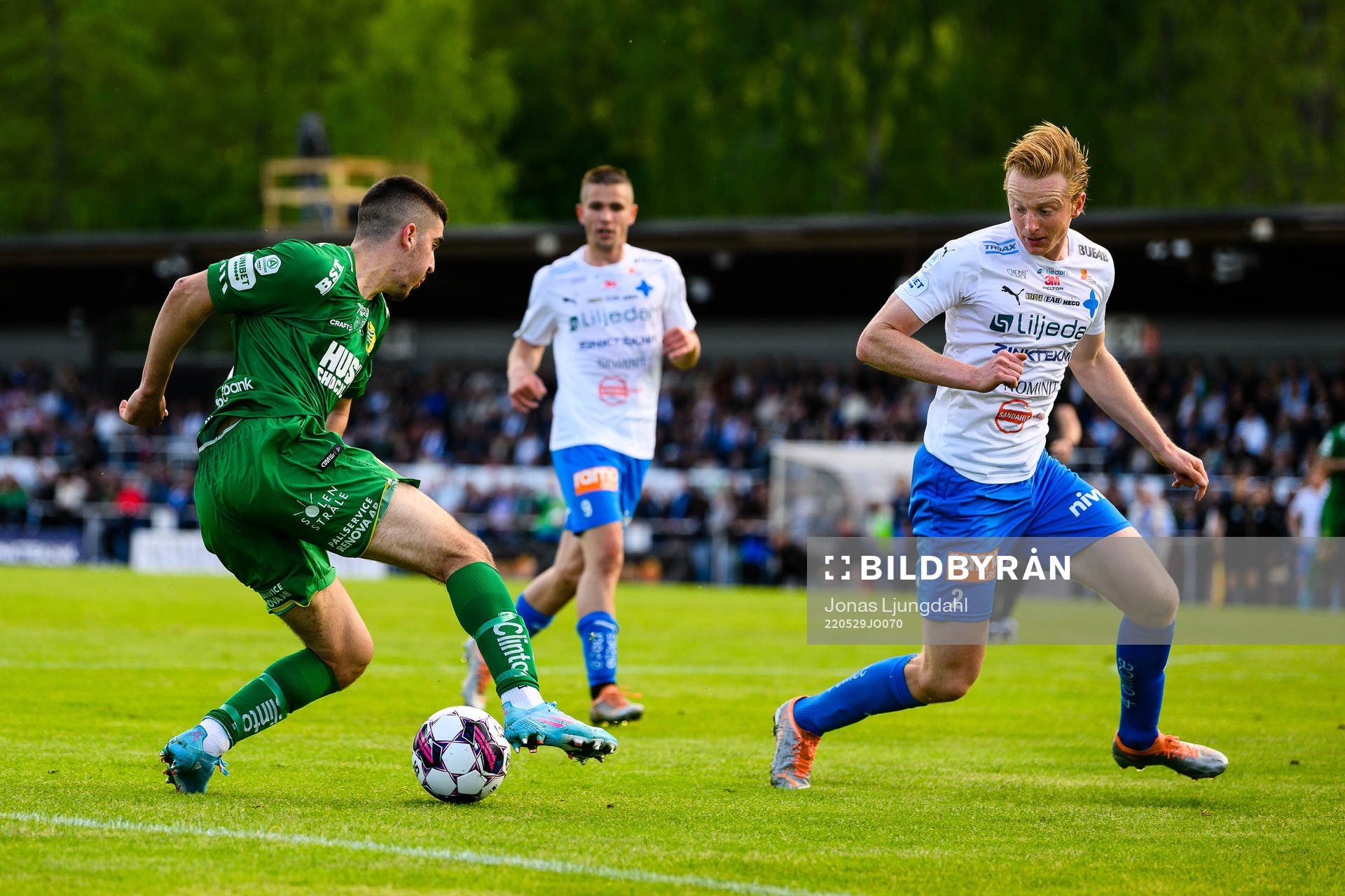 Hammarbys Mayckel Lahdo och Värnamos Francis de Vries