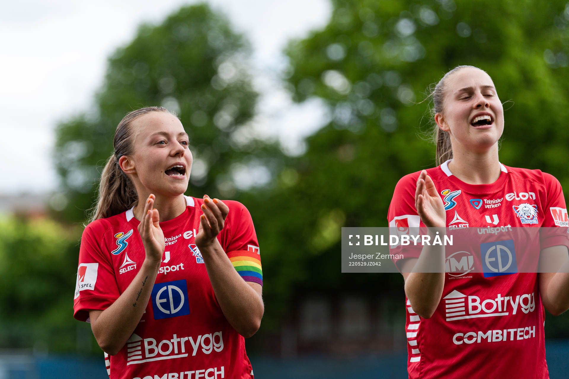 Linköpings Olga Ahtinen jublar