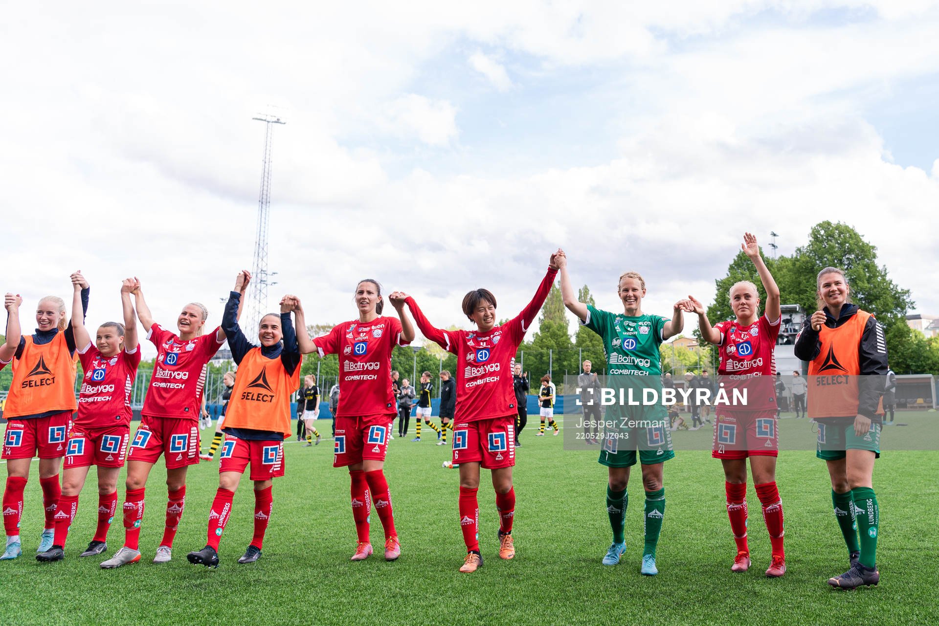 Linköpings spelare jublar