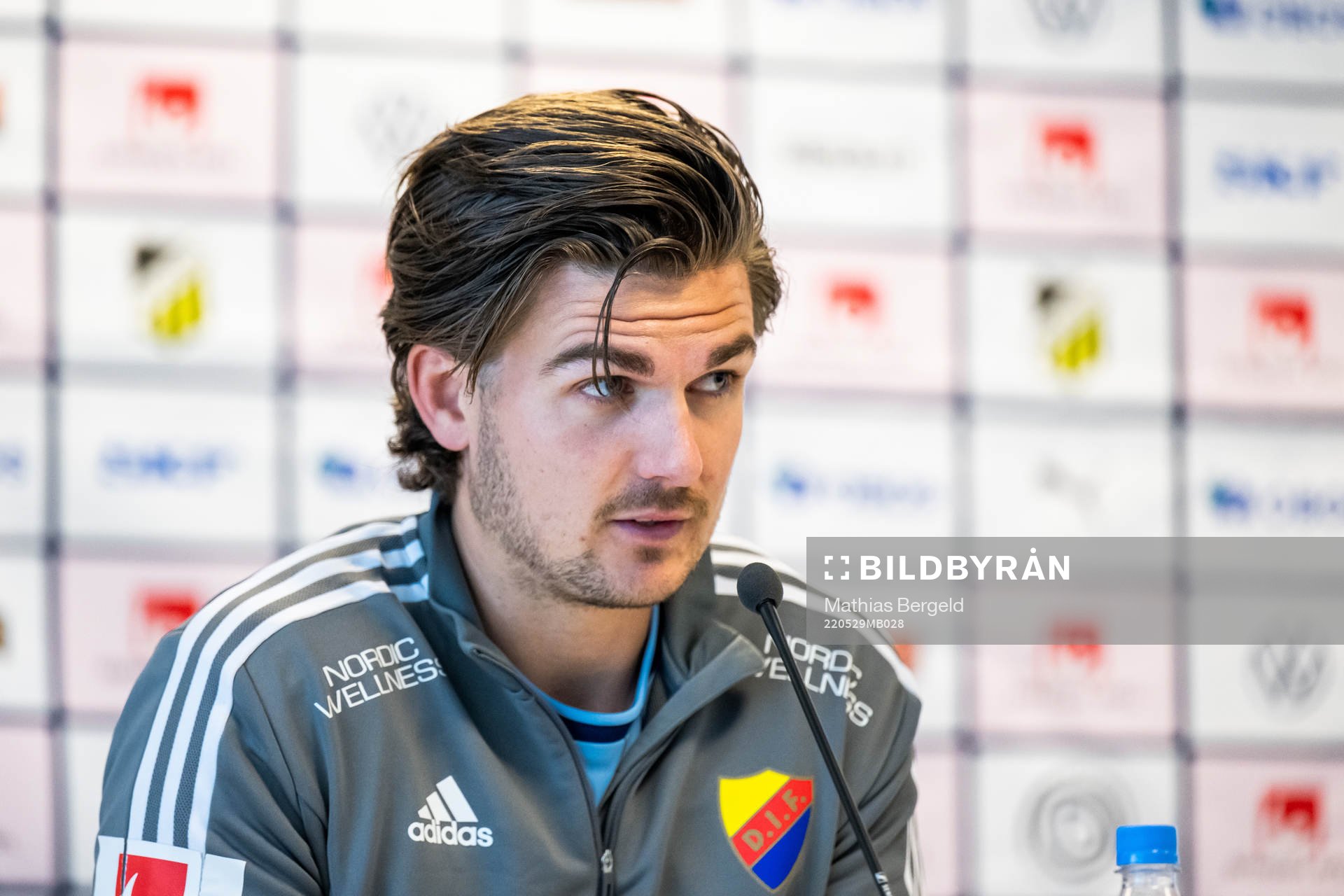 Djurgårdens tränare Magnus Pålsson på presskonferensen