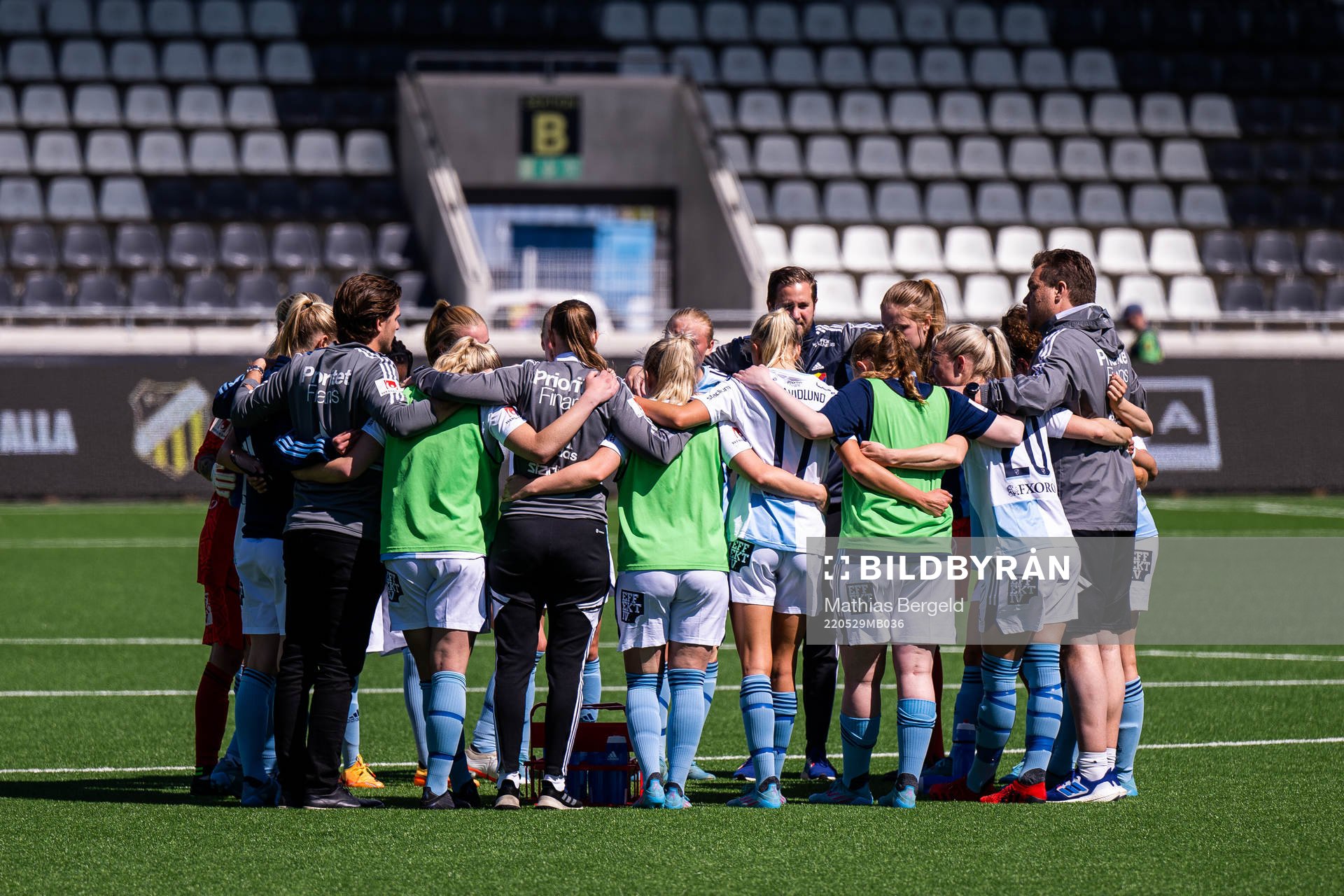 Djurgårdens spelare samlas