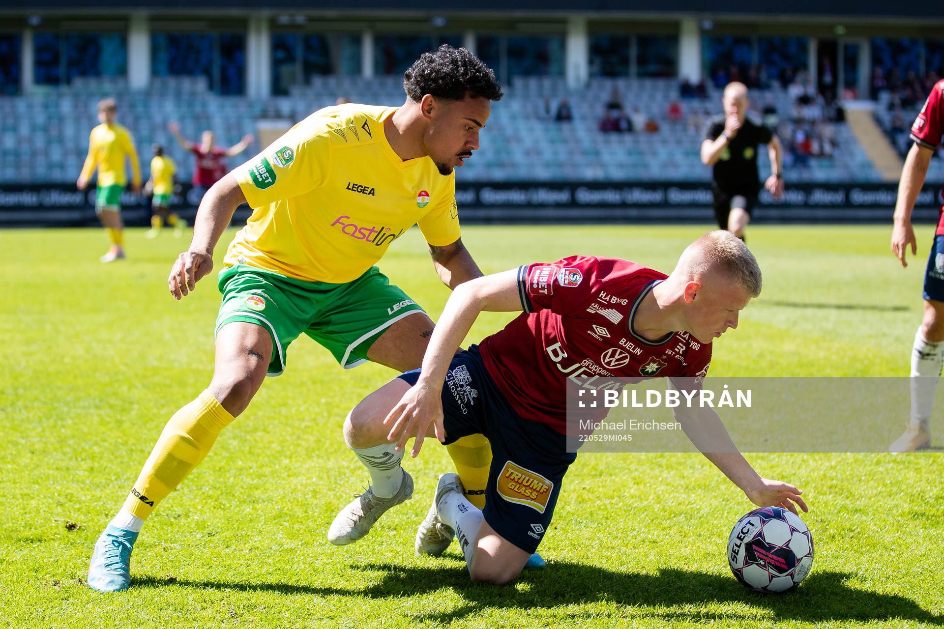 Dalkurds Ffabio Nicolas Dixon och Örgrytes Olle Johansson