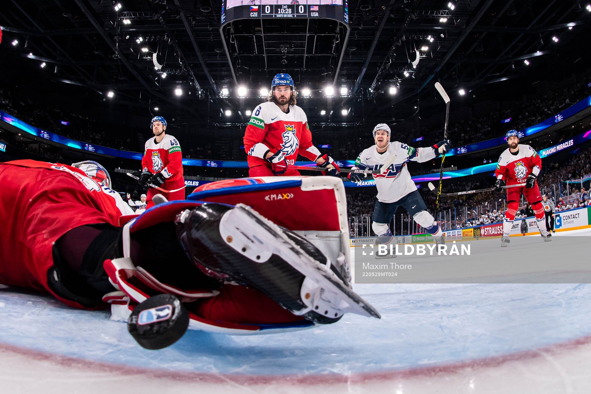 Ben Meyers of USA celebrates