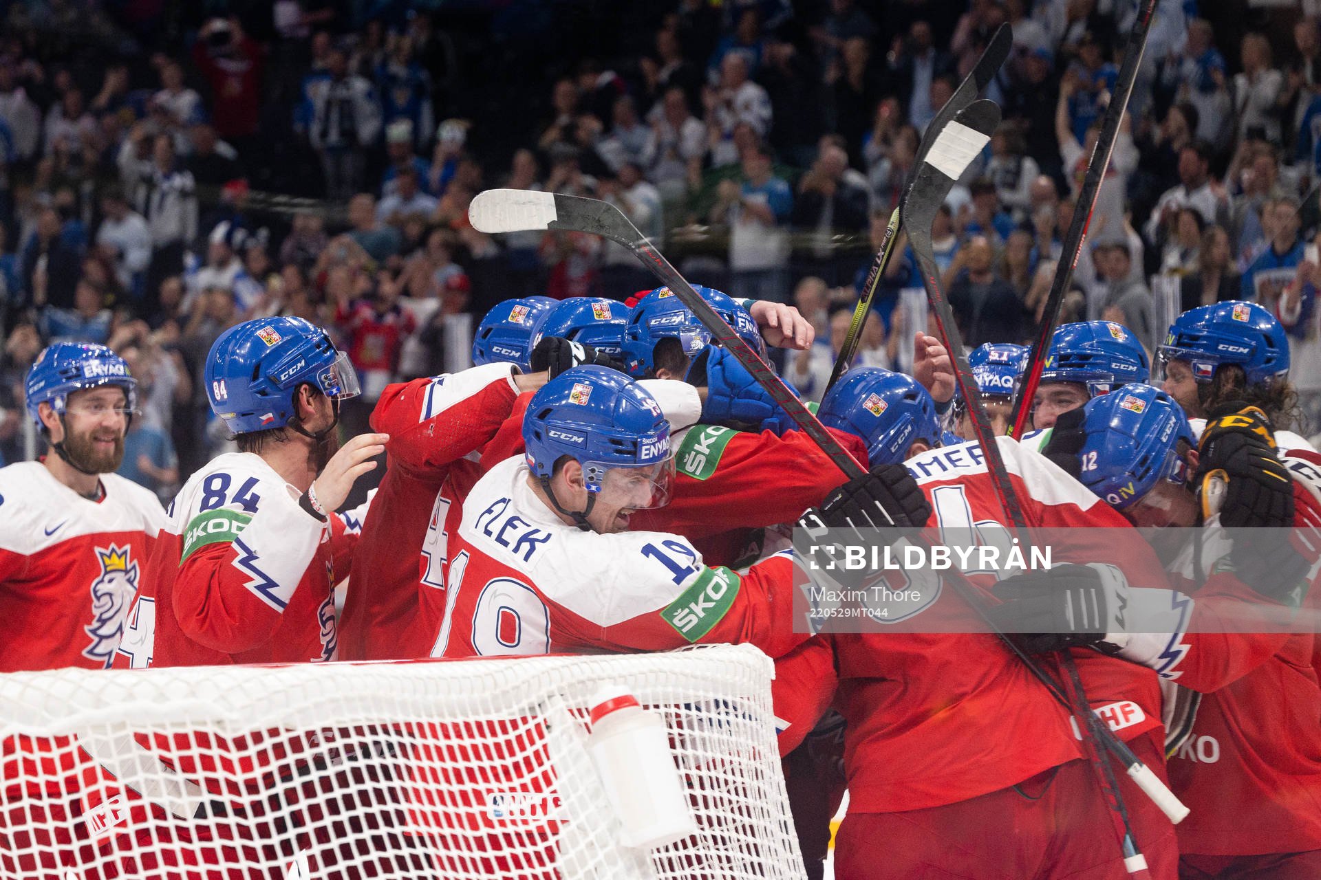 Players of Czech Republic celebrate