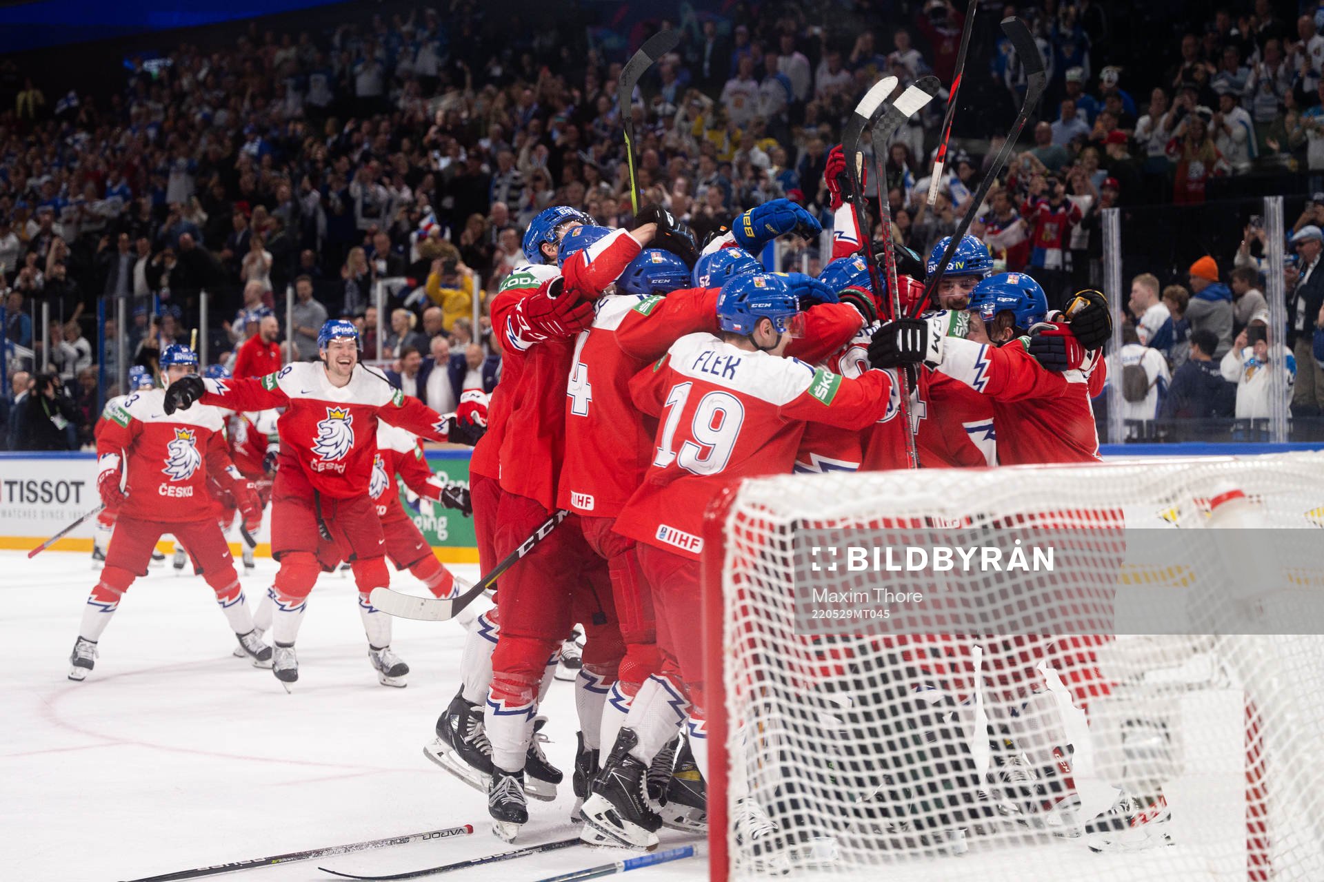 Players of Czech Republic celebrate