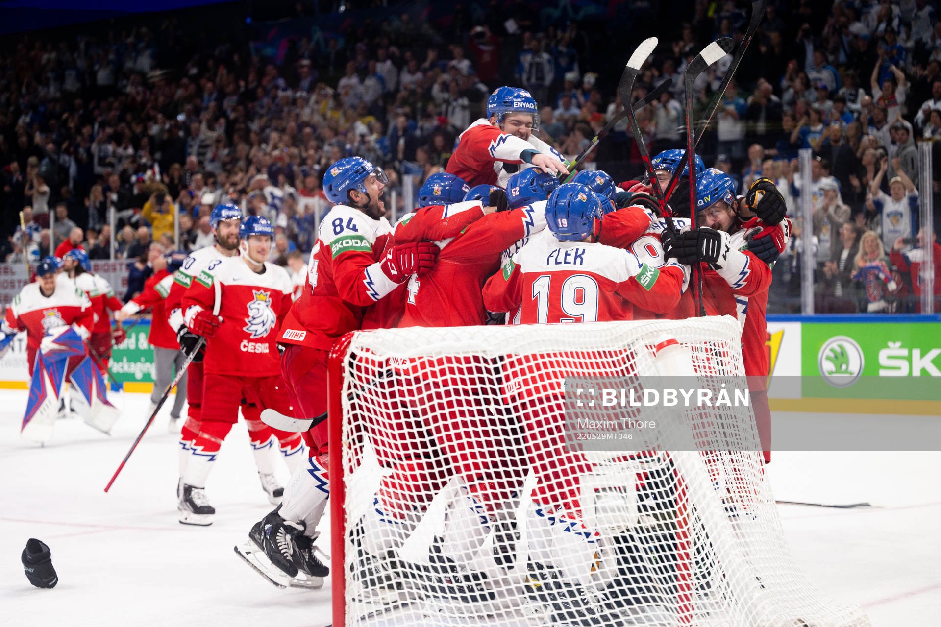 Players of Czech Republic celebrate