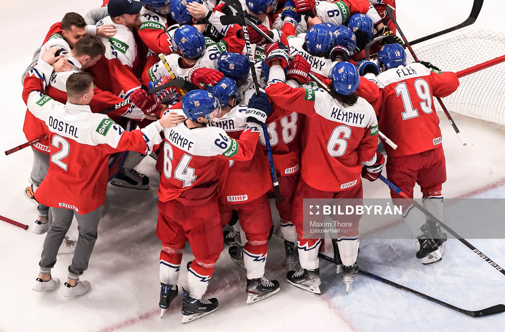 Players of Czech Republic celebrate