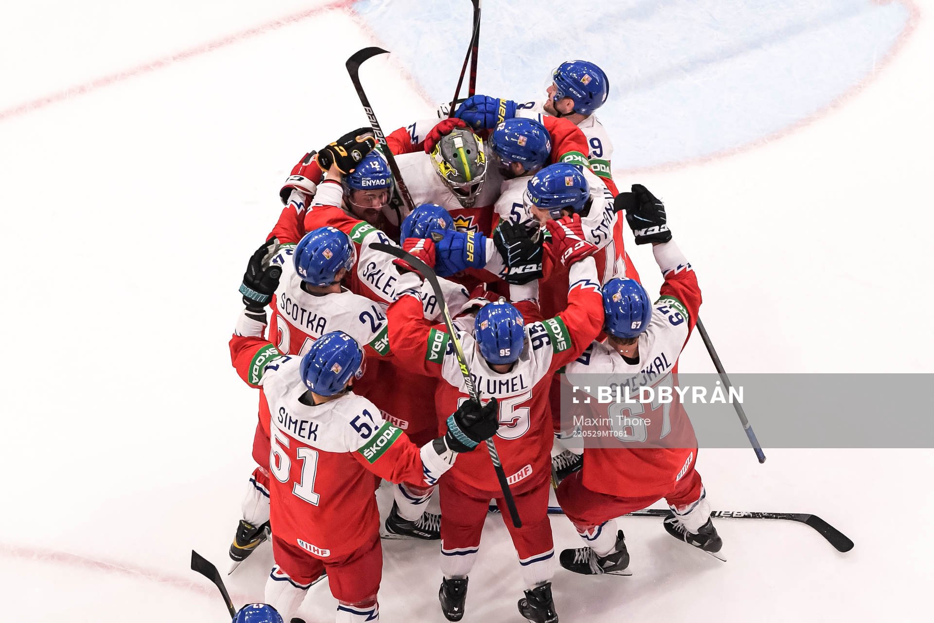 Players of Czech Republic celebrate