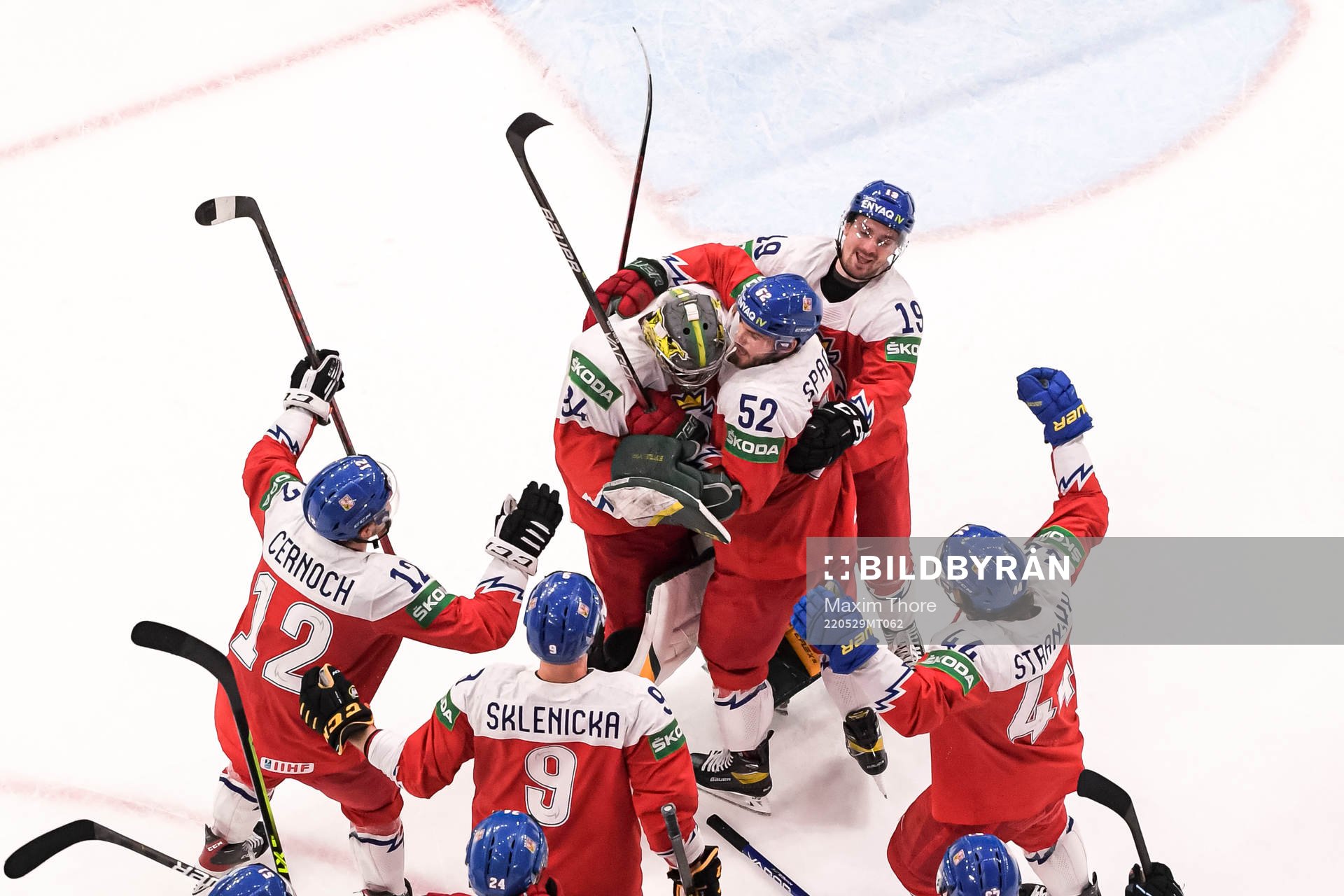Players of Czech Republic celebrate