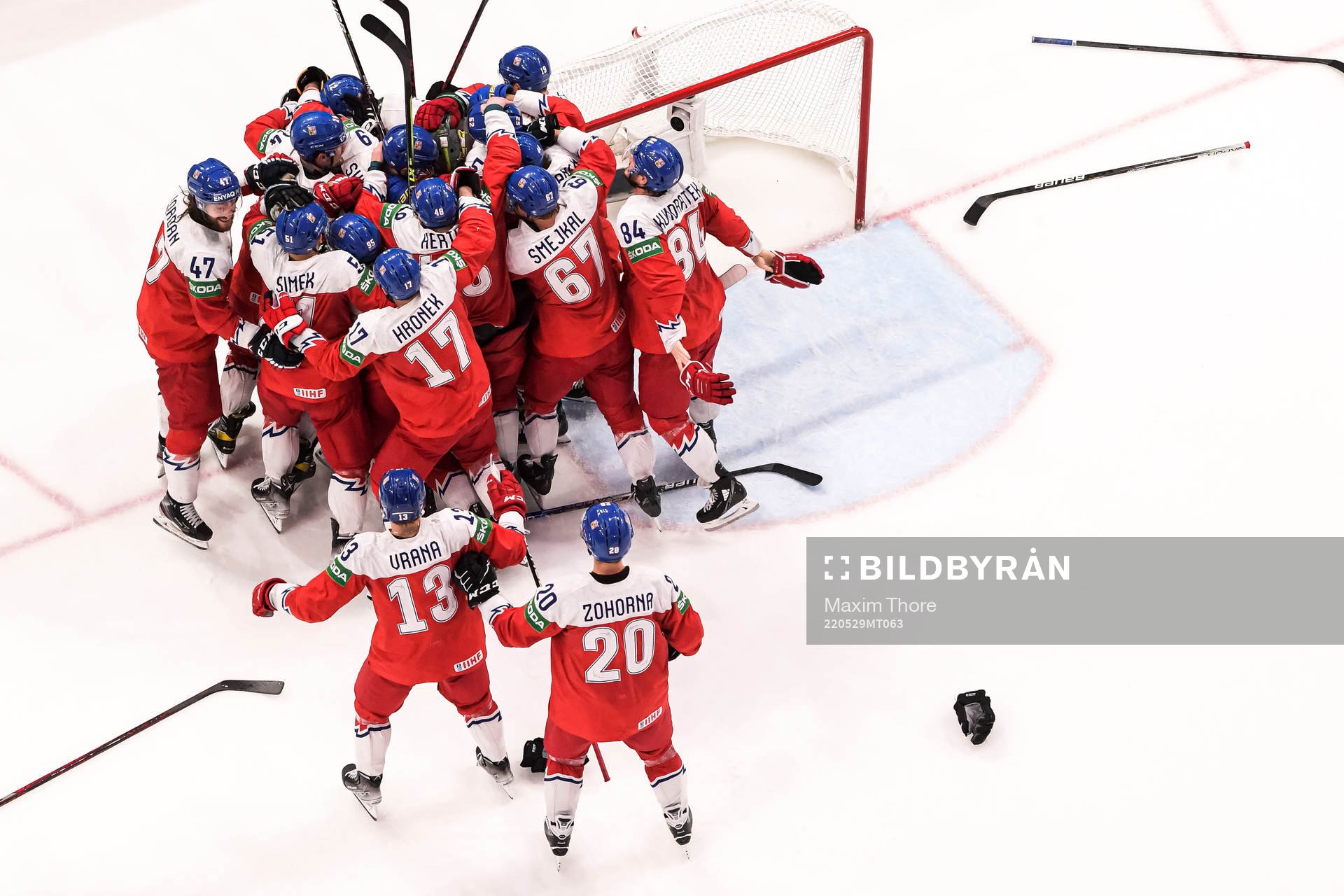 Players of Czech Republic celebrate