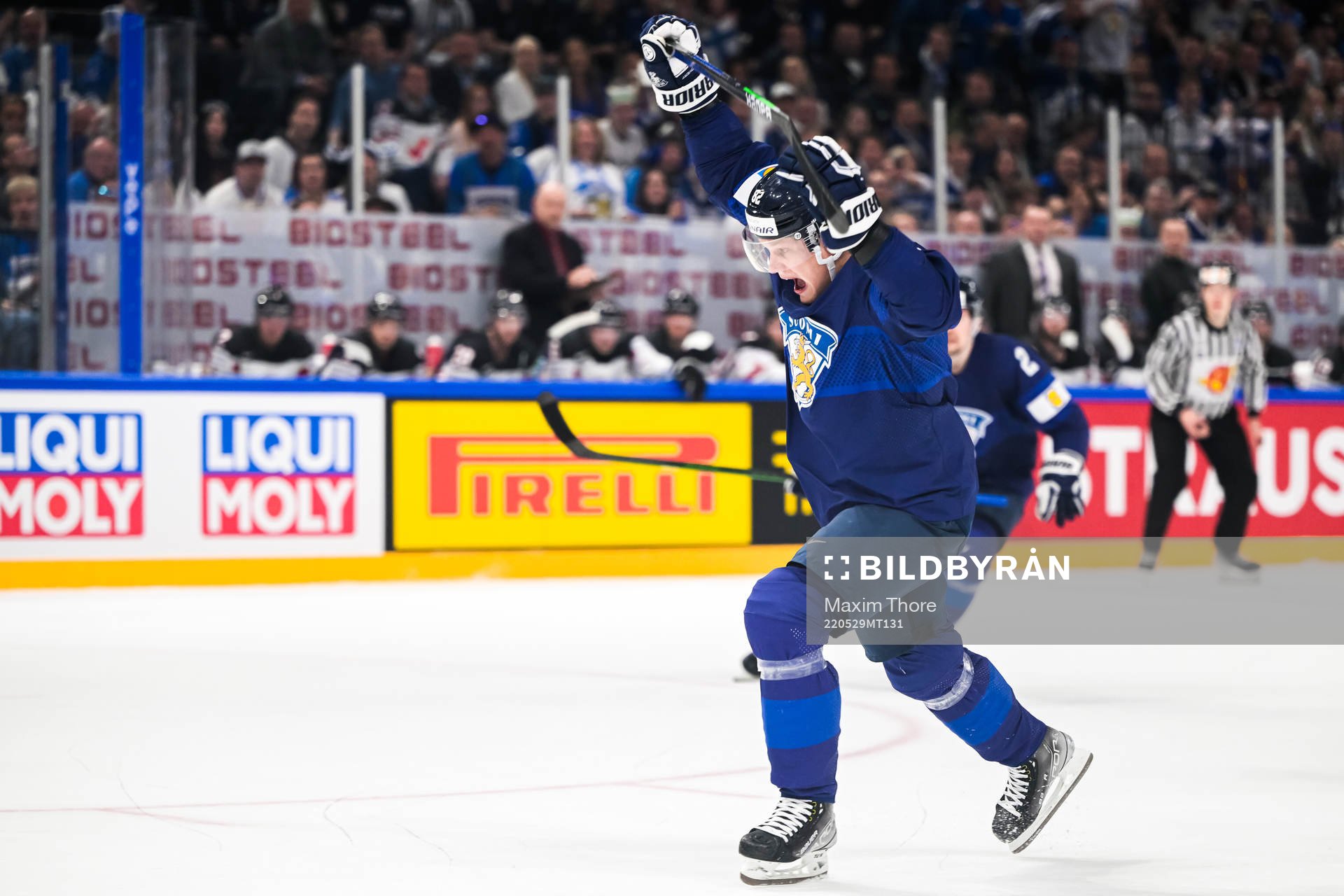Harri Pesonen of Finland celebrates