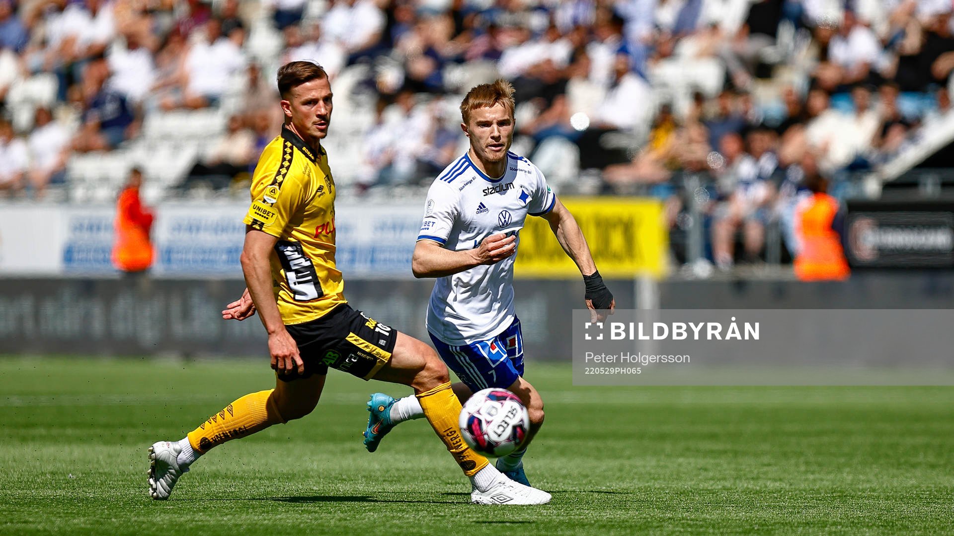 Elfsborgs Simon Olsson och IFK Norrköpings Jacob Ortmark