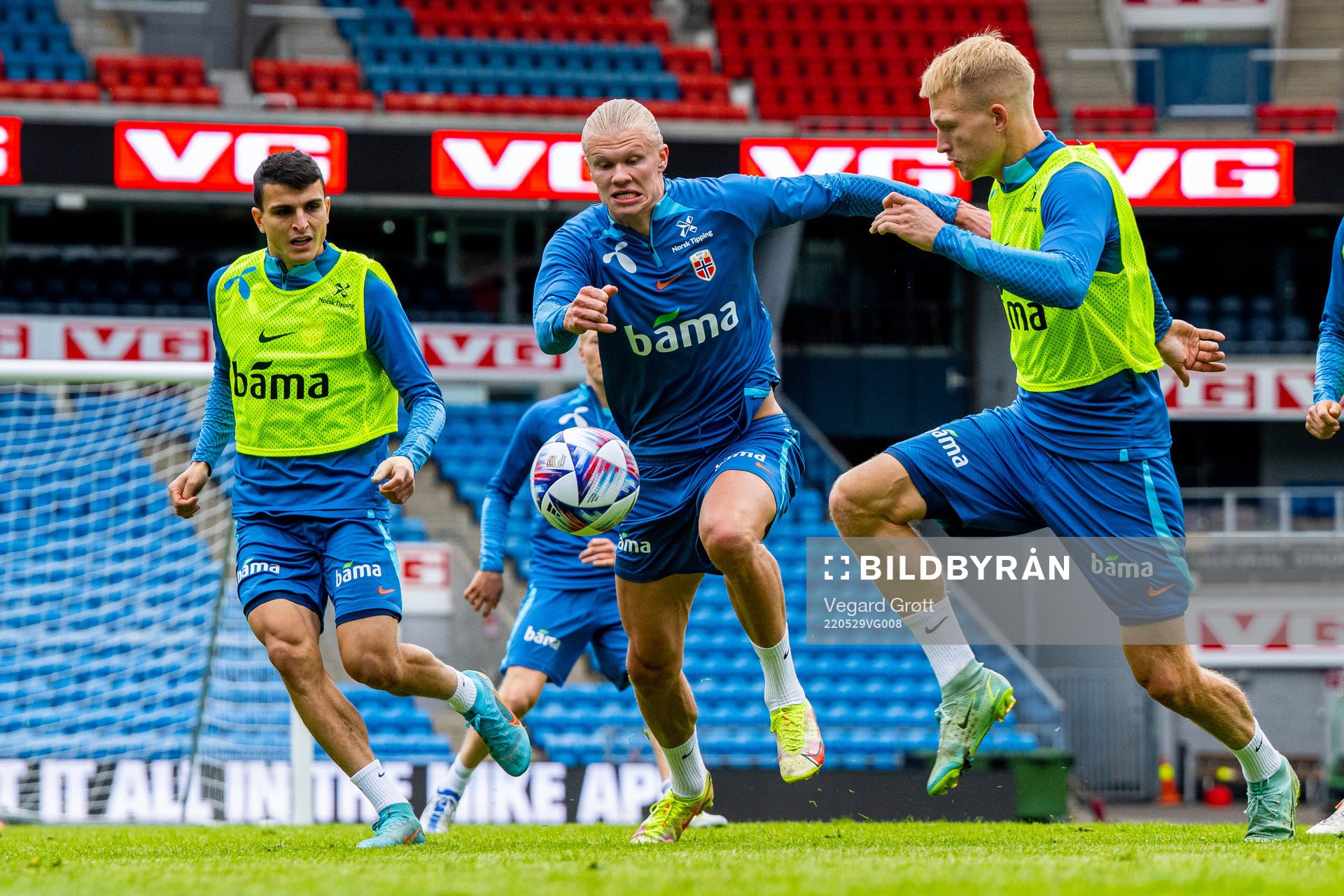 Mohamed Elyounoussi, Erling Braut Haaland and Andreas