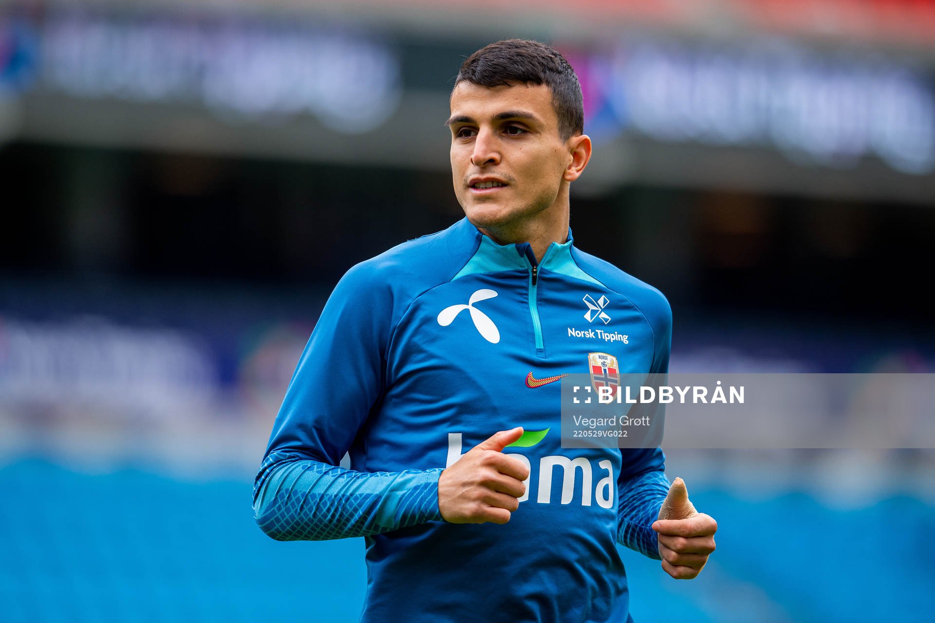 Mohamed Elyounoussi of the Norwegian national football team