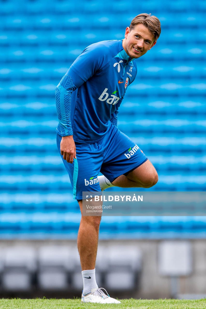 Sander Berge of the Norwegian national football team