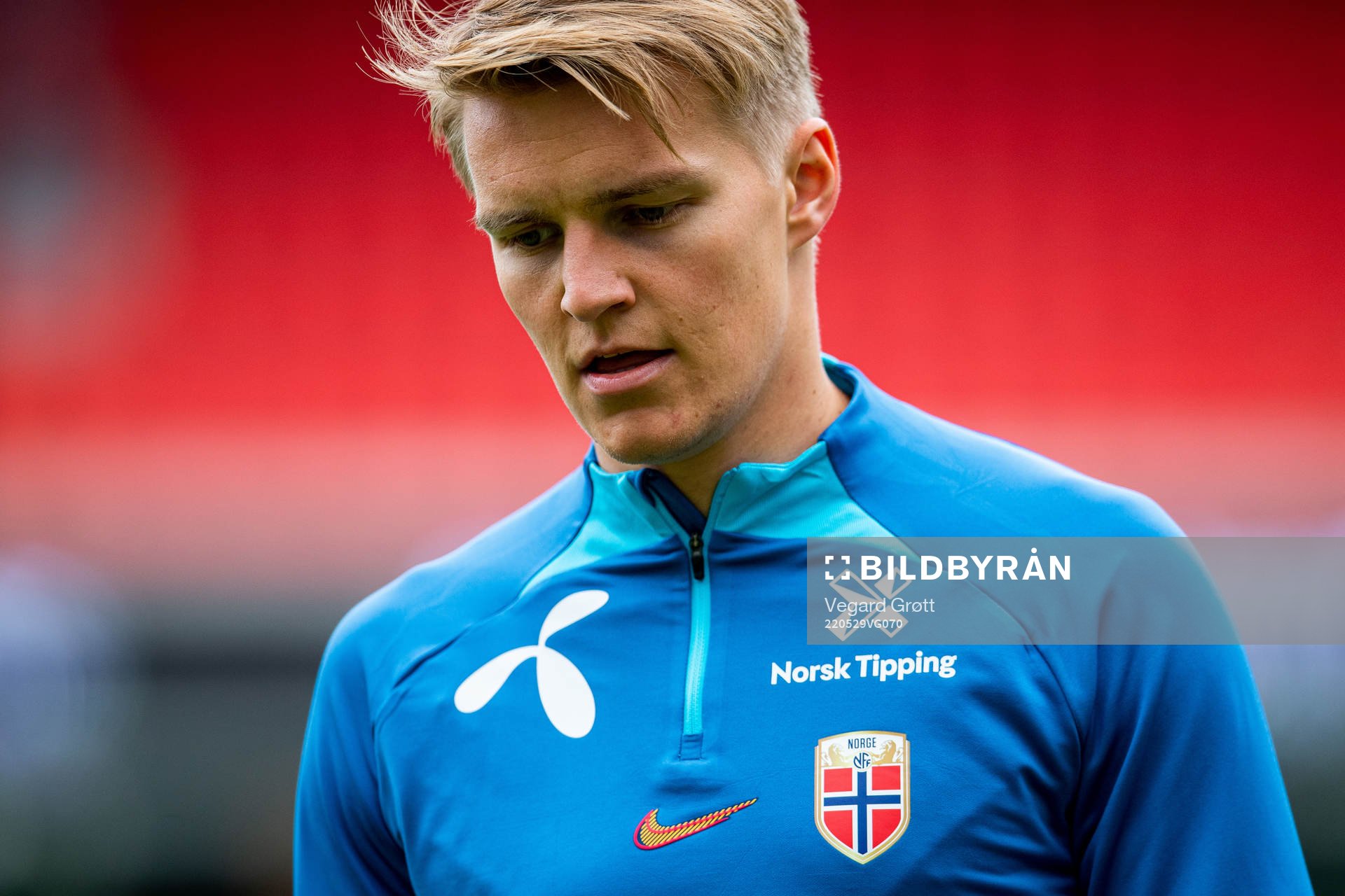 Martin Ødegaard of the Norwegian national football team