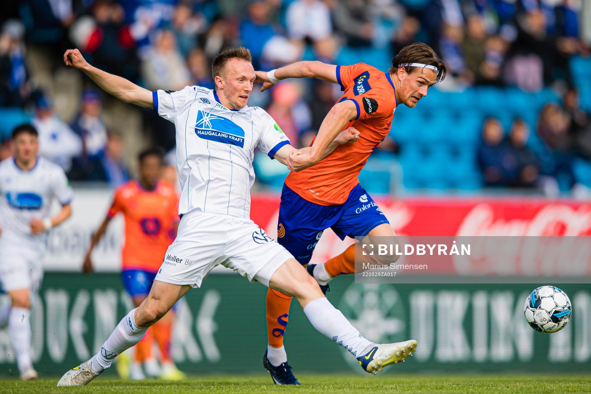 Søren Reese of Haugesund and Sigurd Hauso Haugen of