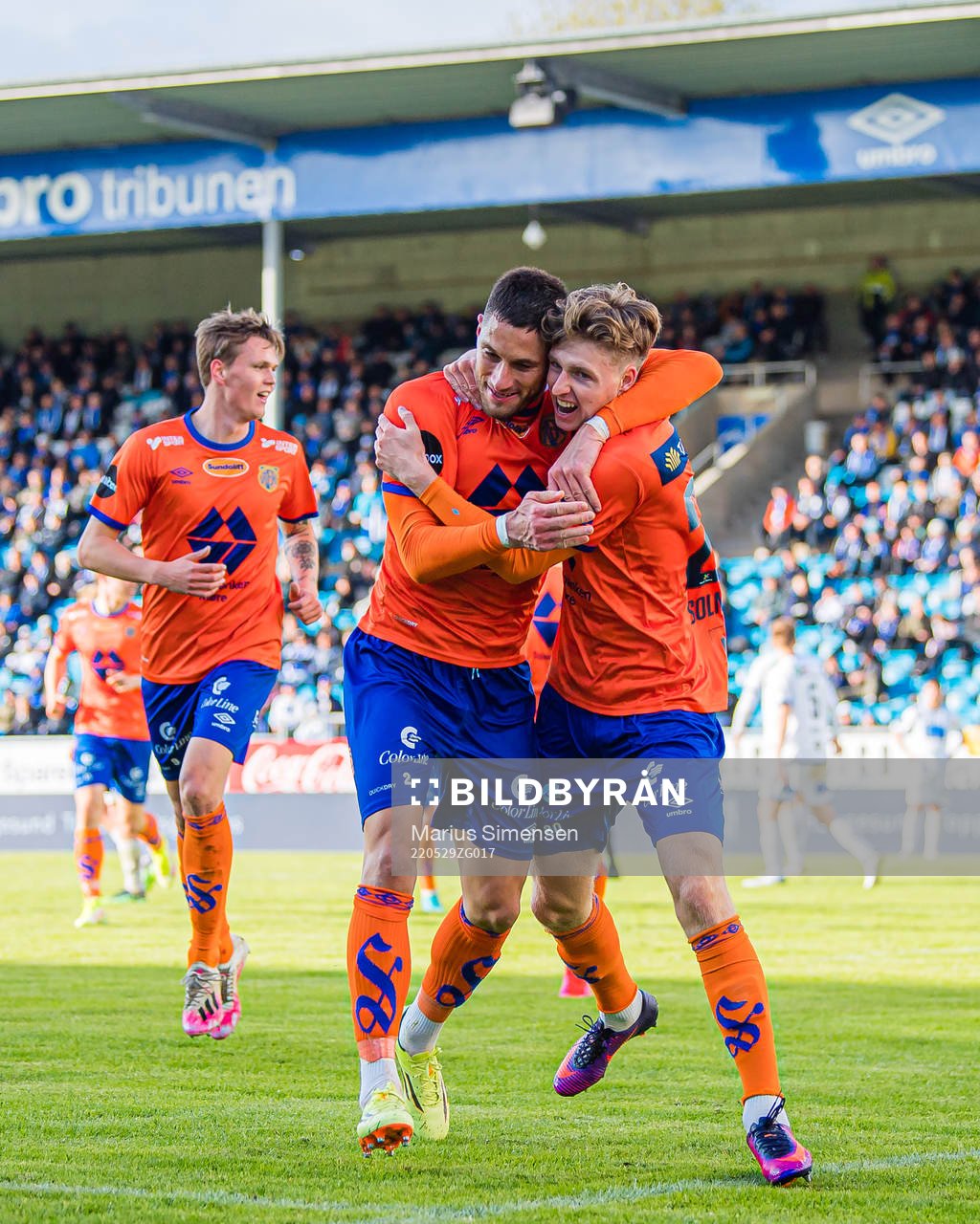 Oscar Solnørdal of Aalesund celebrates