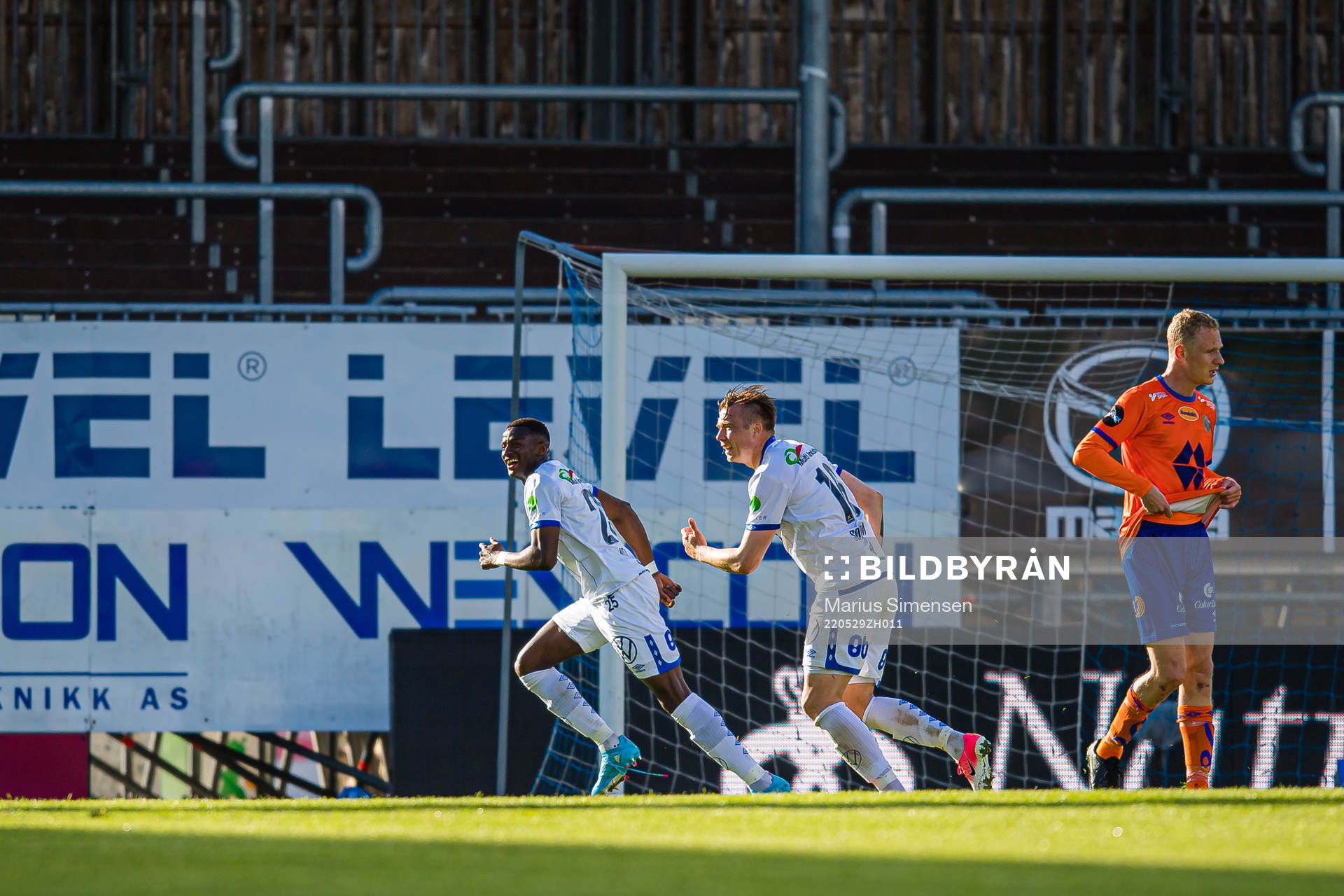 Alioune Ndour of Haugesund celebrates
