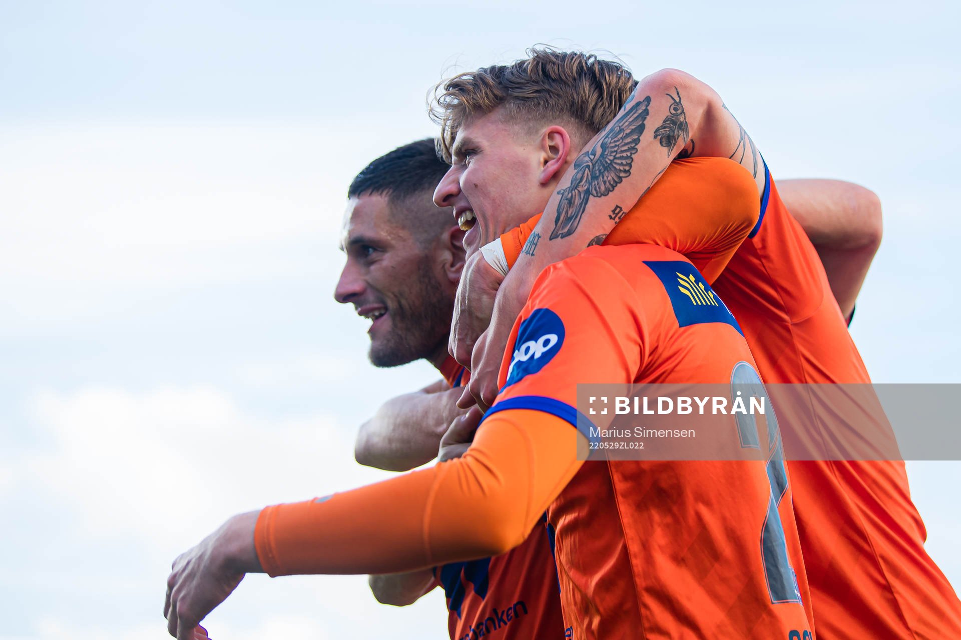 Oscar Solnørdal of Aalesund celebrates