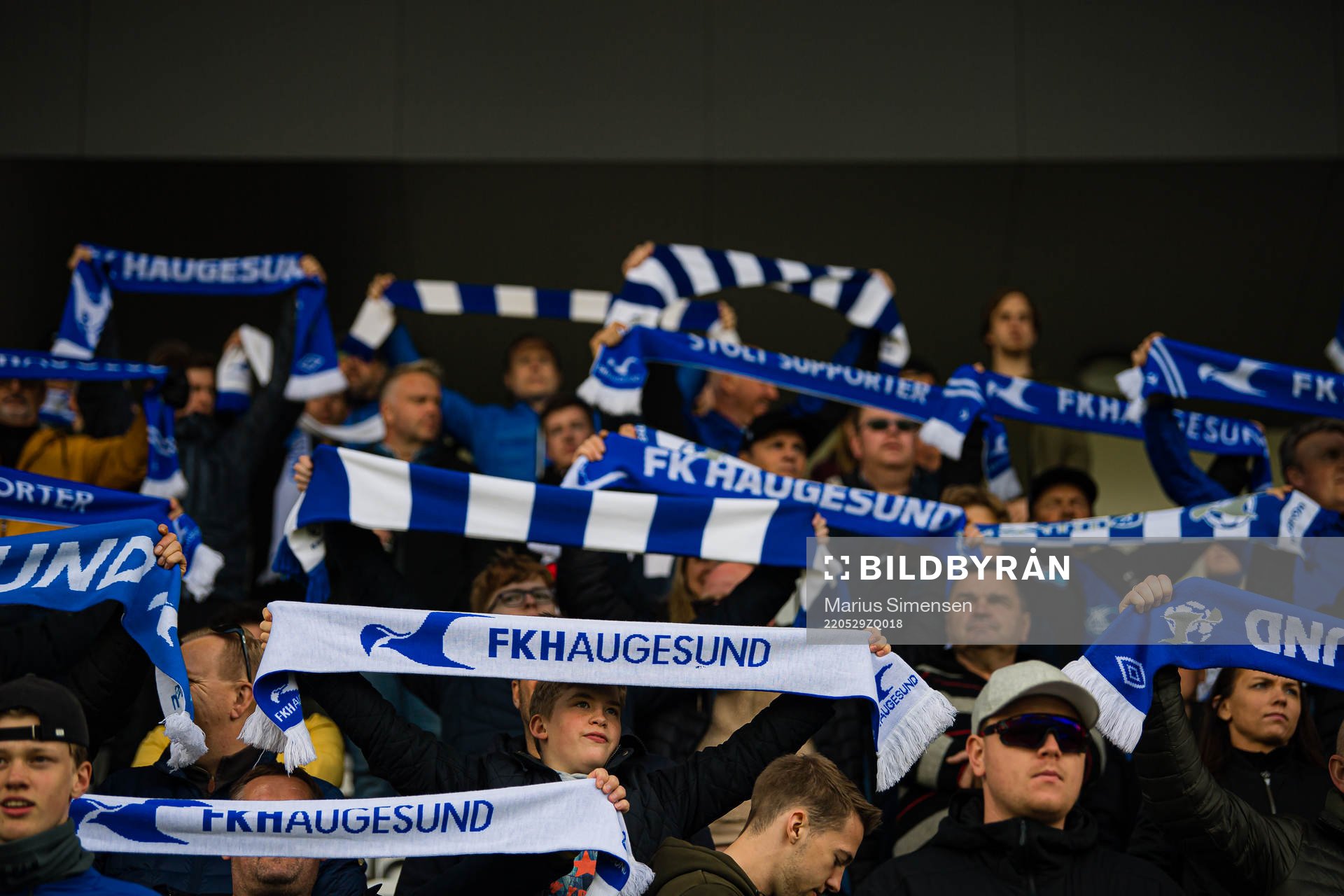 Spectators in the stands