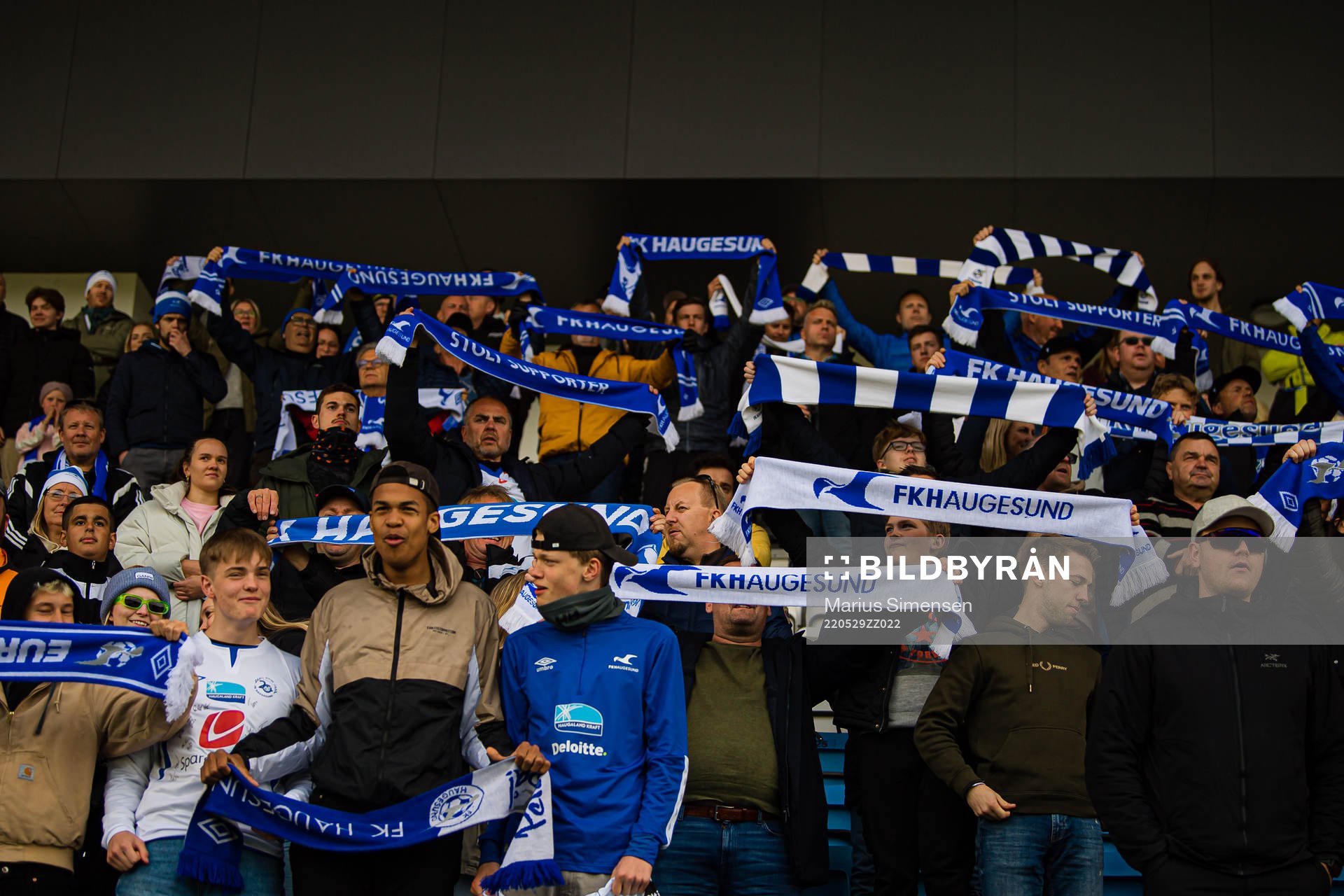Spectators in the stands