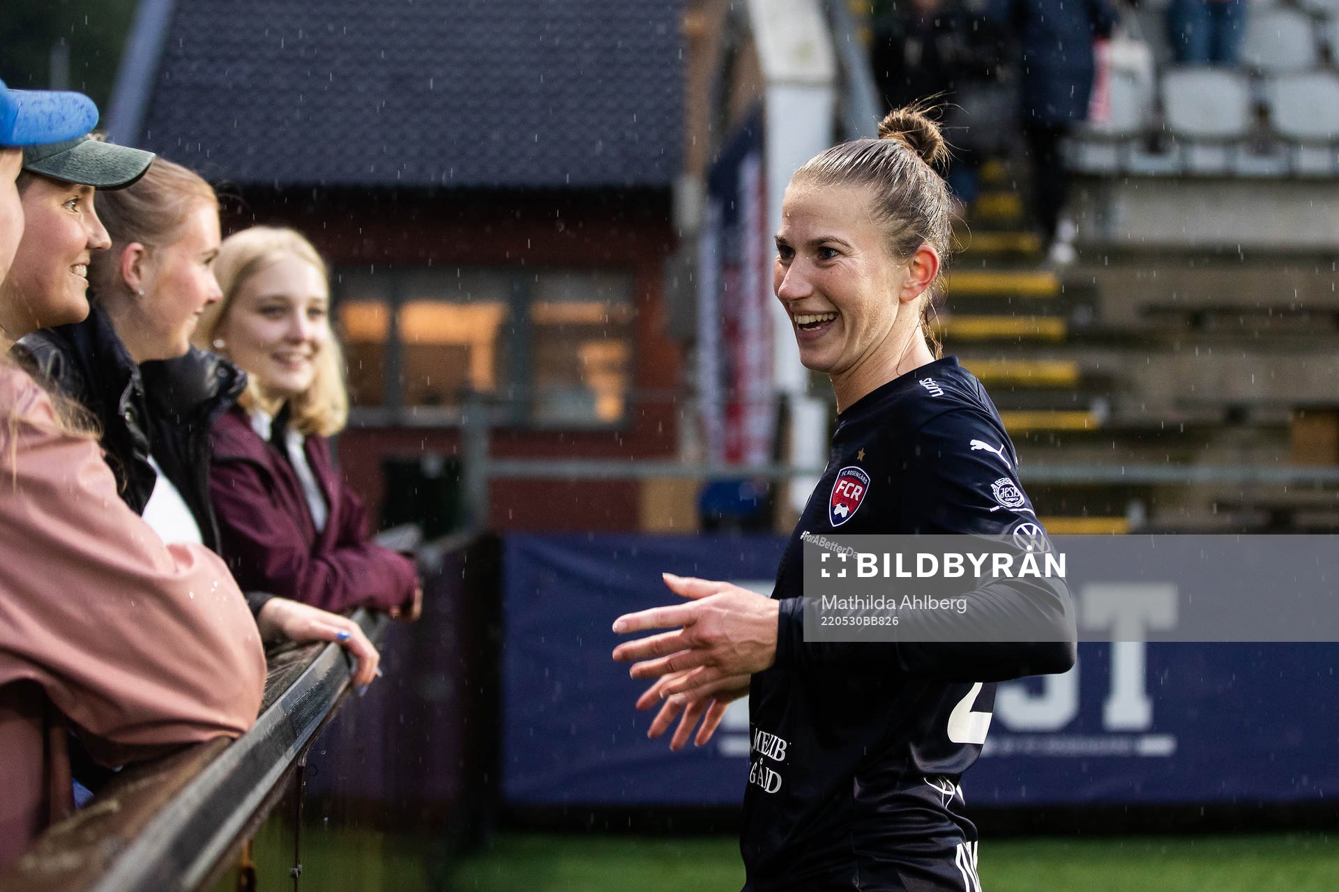 FC Rosengårds Emma Berglund jublar