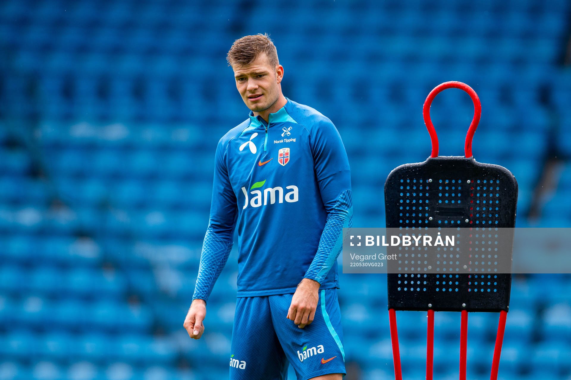 Alexander Sørloth of the Norwegian national football team