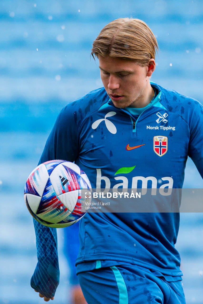 Jens Petter Hauge of the Norwegian national football team