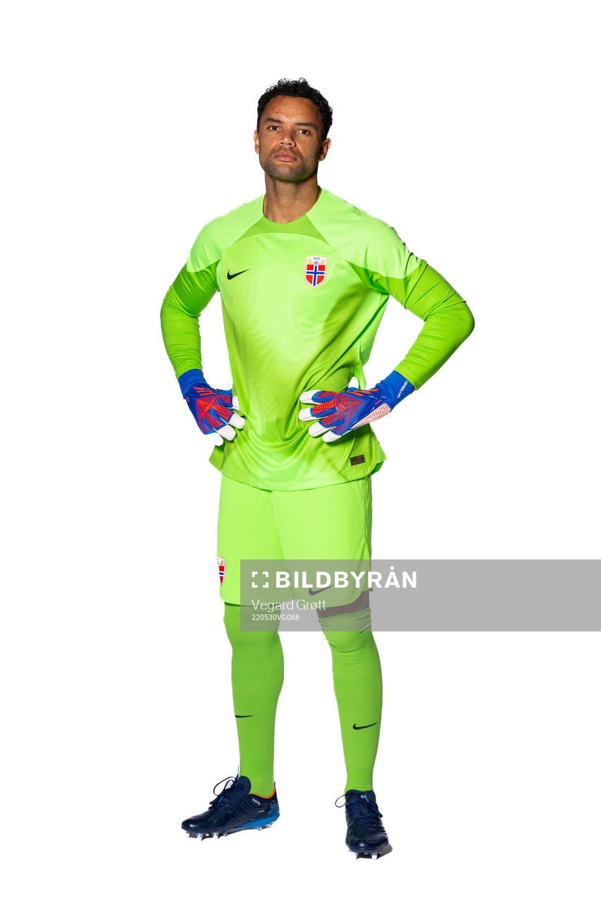 Goalkeeper Sten Grytebust of the Norwegian national