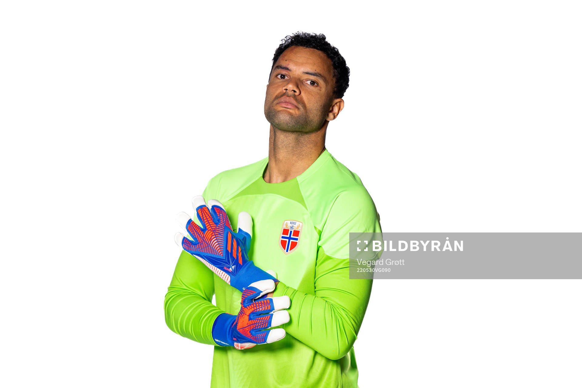 Goalkeeper Sten Grytebust of the Norwegian national