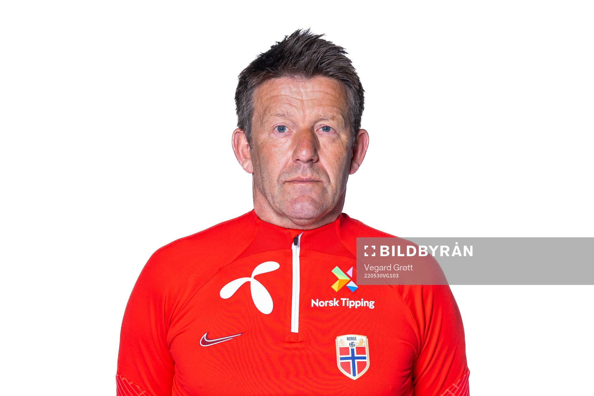 Bård Wiggen of the Norwegian national football team poses