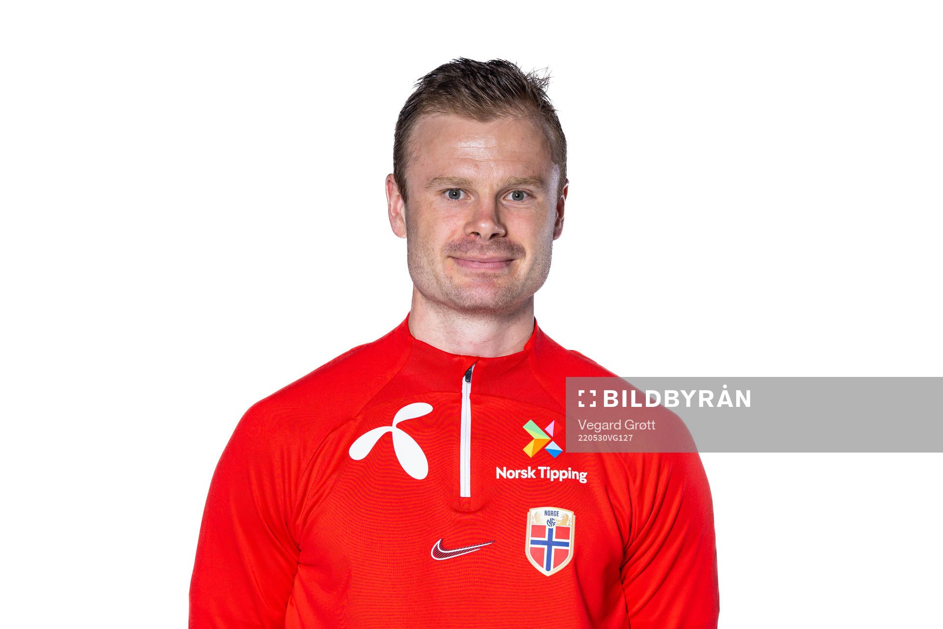 Erik Hulleberg, kit manager of the Norwegian national football team, poses for a portrait on May 30, 2022 in Oslo. 
