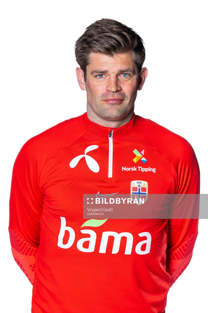Morten Morisbak Skjønsberg, press officer of the Norwegian national football team, poses for a portrait on May 30, 2022 in Oslo. 
