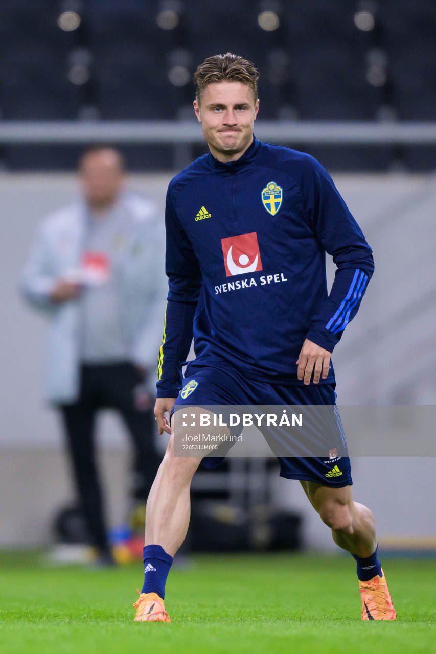 Mattias Svanberg of the Swedish national football team