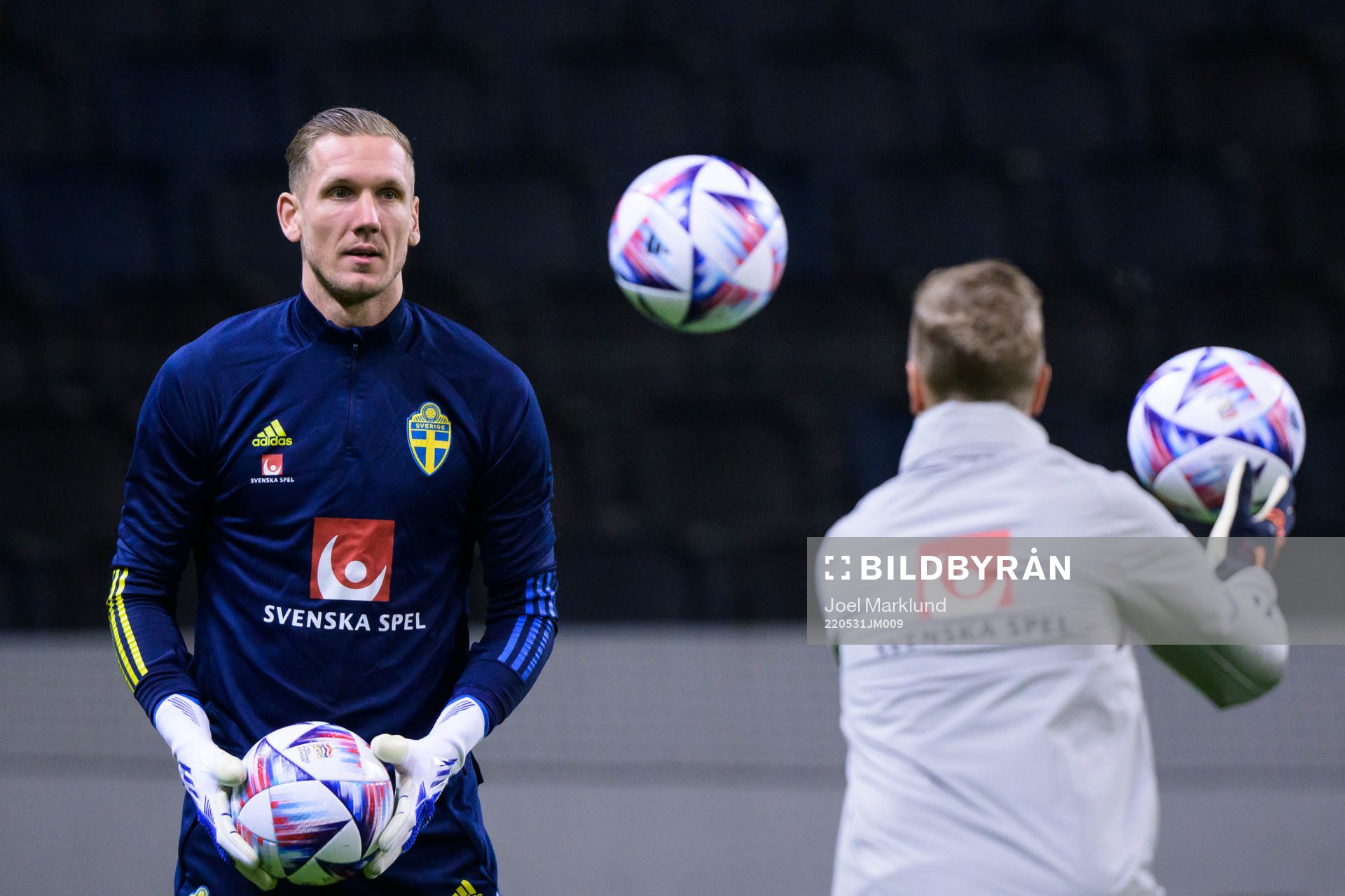 Goalkeeper Robin Olsen of the Swedish national football team
