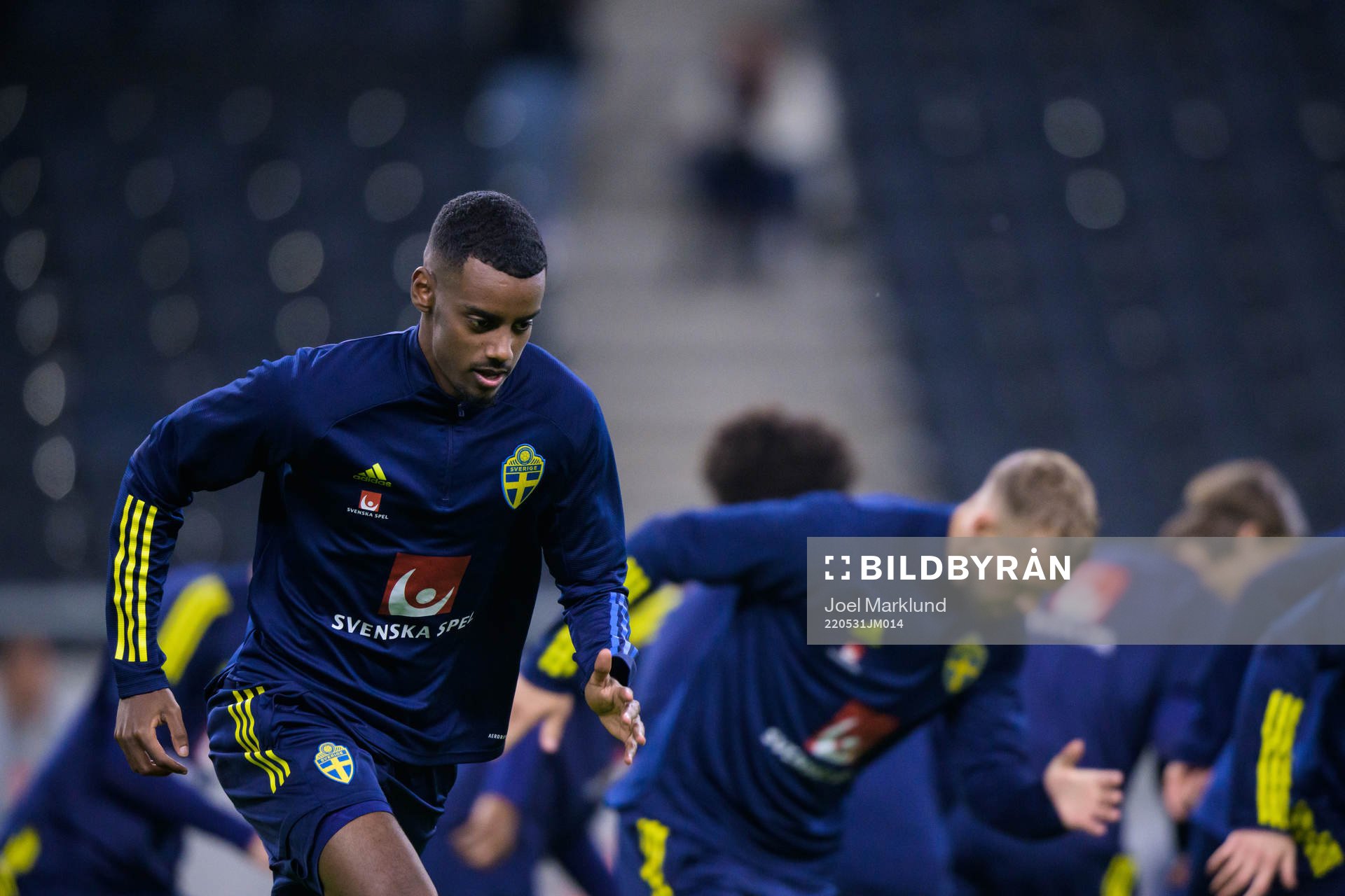 Alexander Isak of the Swedish national football team