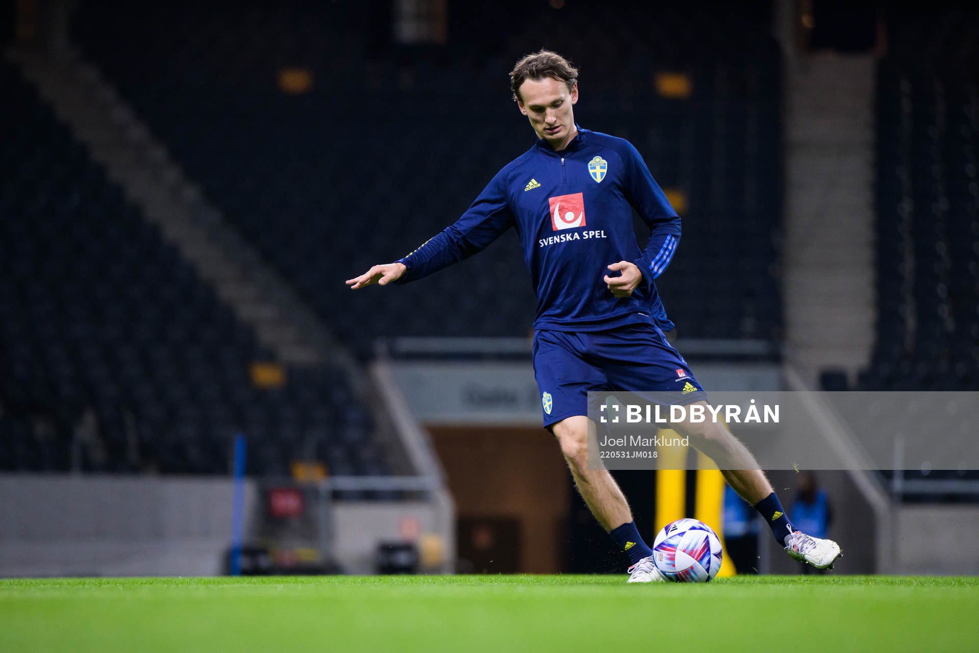 Hjalmar Ekdal of the Swedish national football team