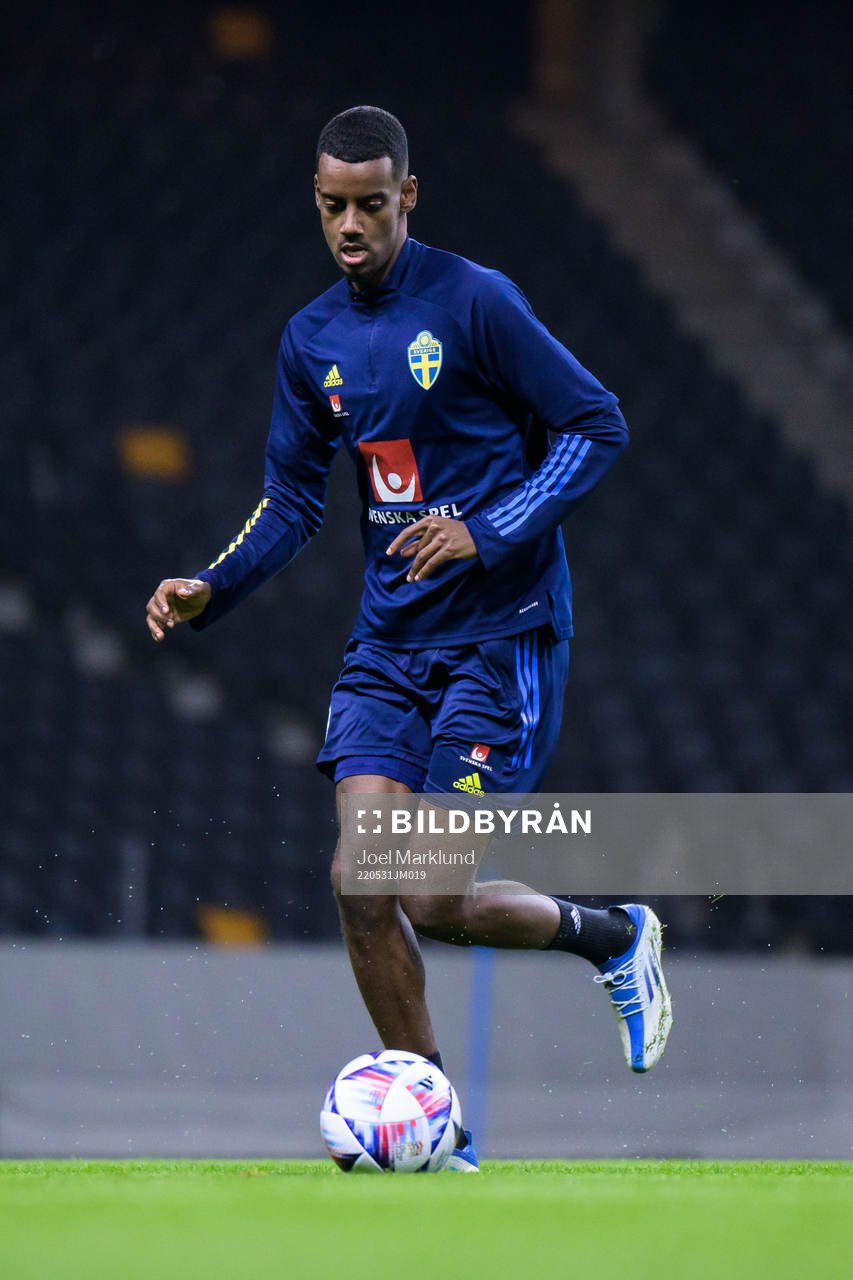 Alexander Isak of the Swedish national football team