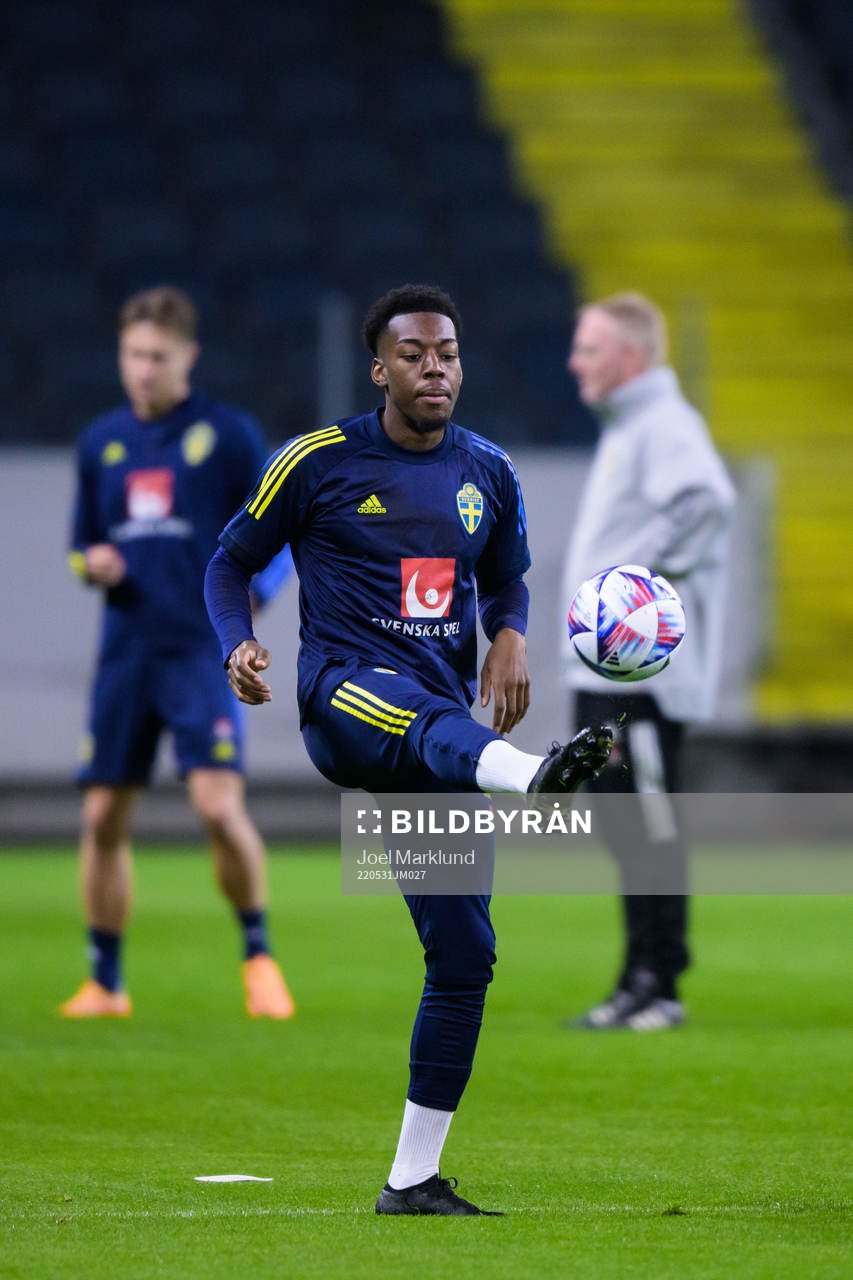 Anthony Elanga of the Swedish national football team