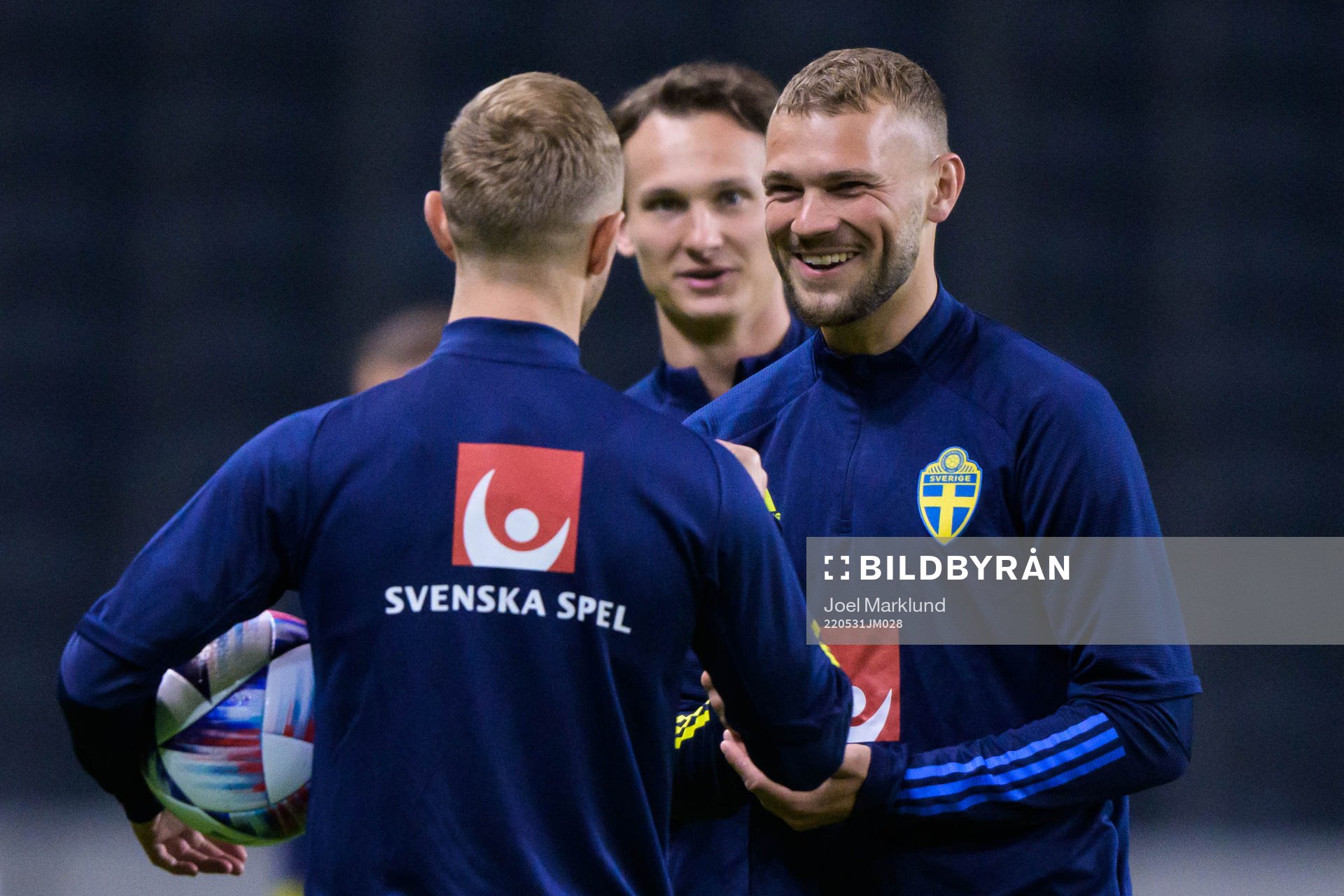 Jesper Karlström of the Swedish national football team