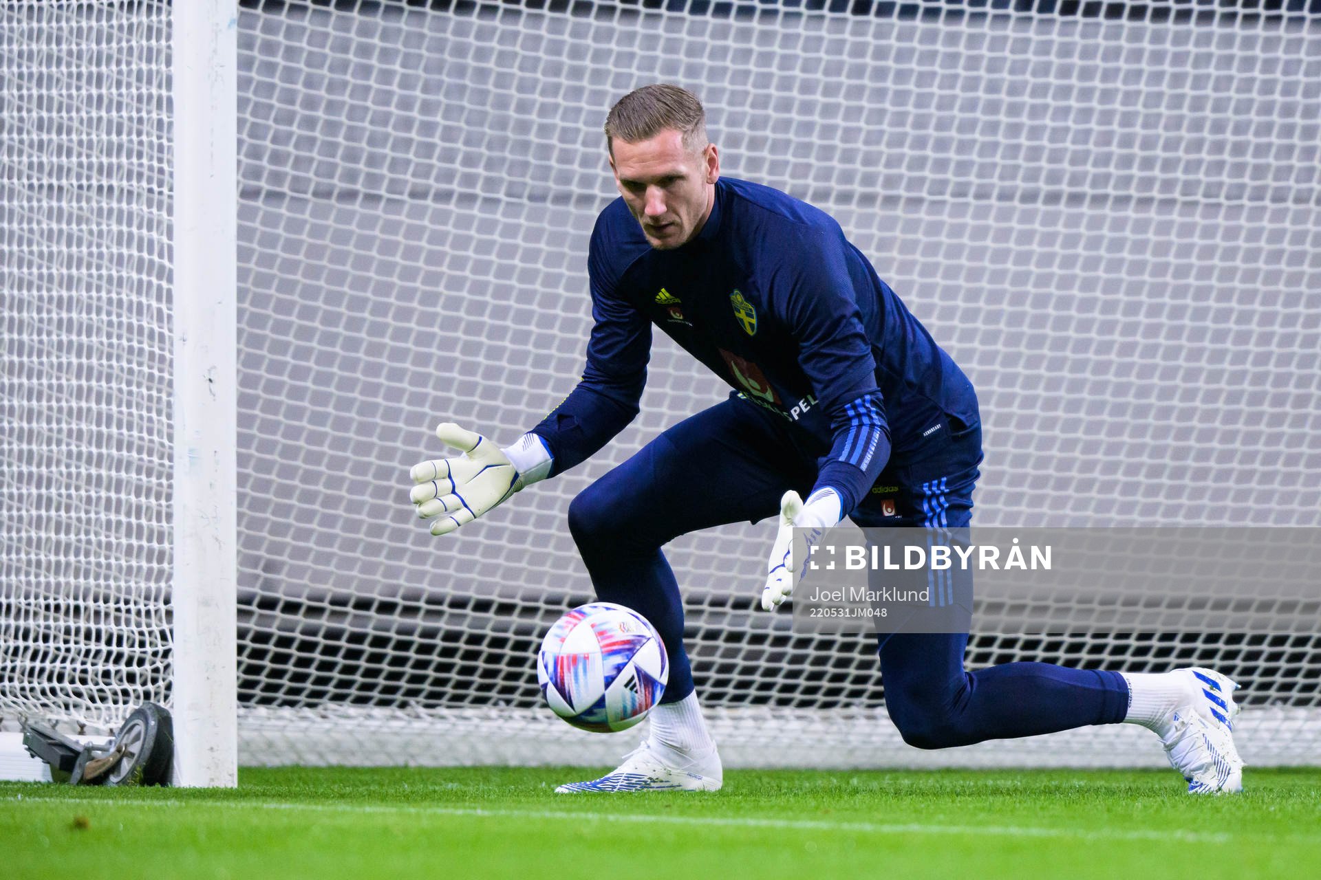 Goalkeeper Robin Olsen of the Swedish national football team