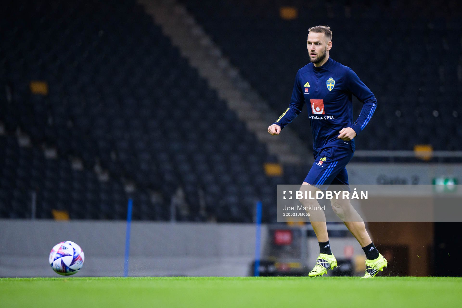Alexander Milosevic of the Swedish national football team