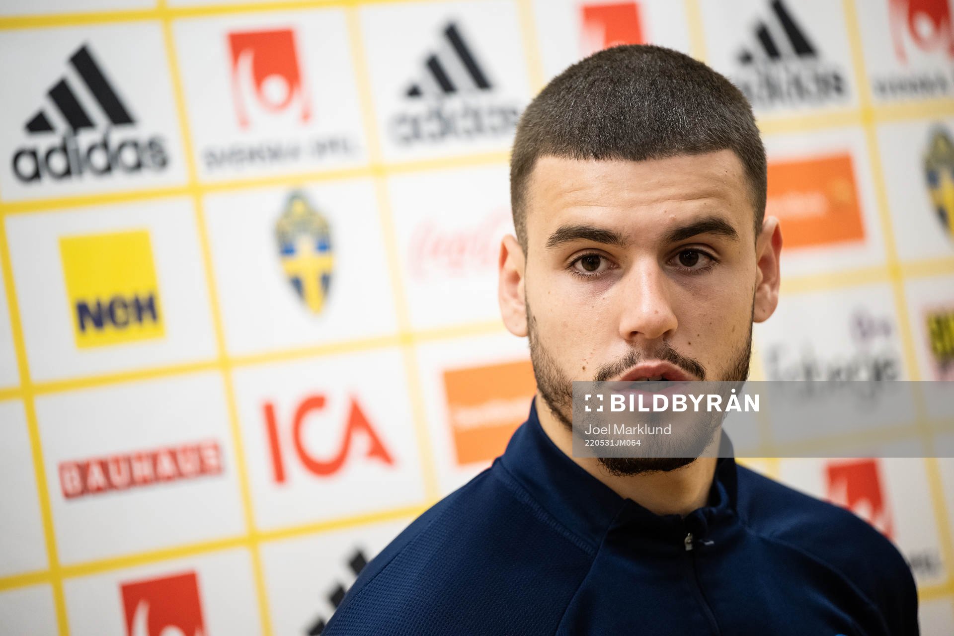 Edvin Kurtulus of the Swedish national football team