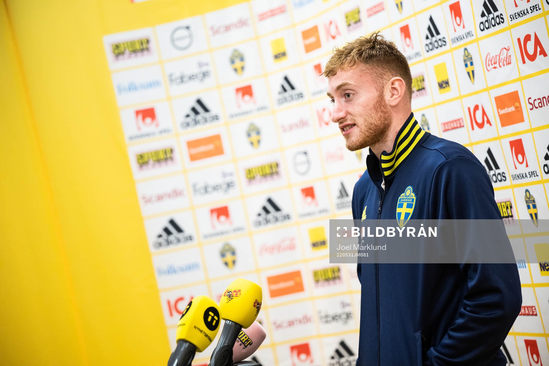 Dejan Kulusevski of the Swedish national football team