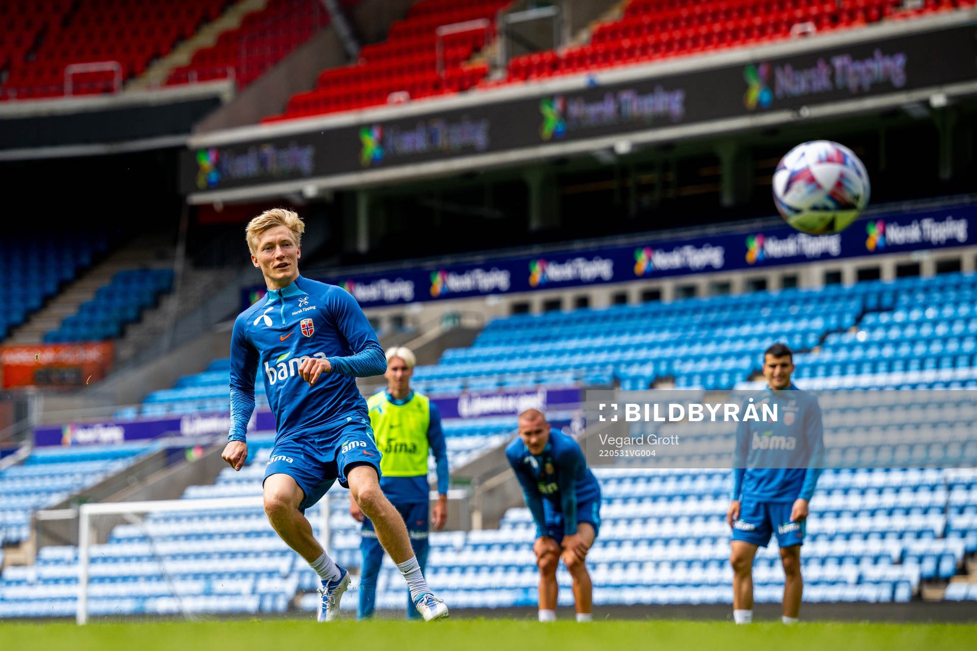 Birger Meling of the Norwegian national football team
