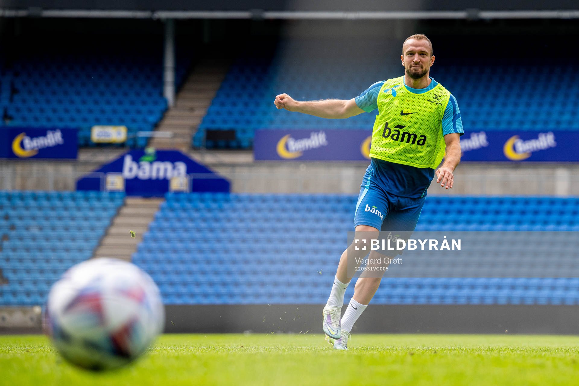 Veton Berisha of the Norwegian national football team